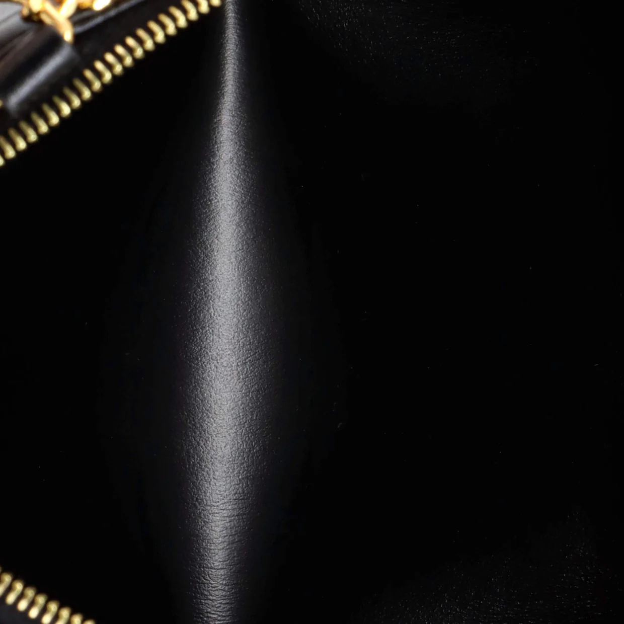 Cuir Triomphe Zip Around Chain Clutch Leather - Deep Luxury