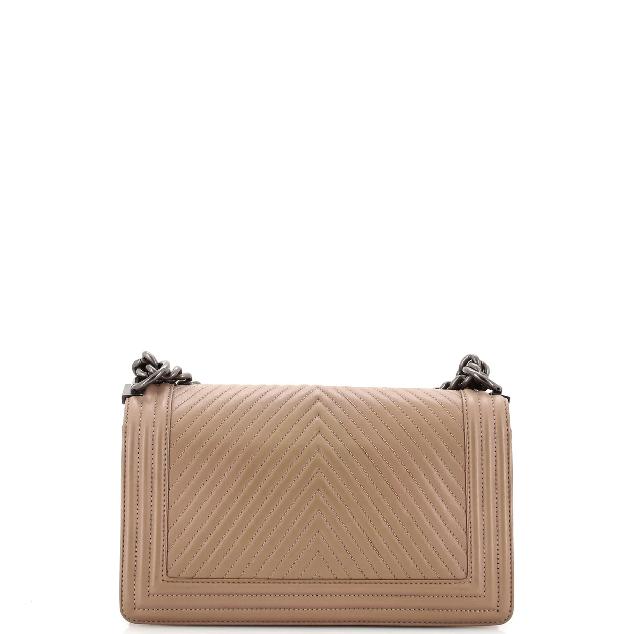 Boy Flap Bag Chevron Calfskin Old Medium - Deep Luxury