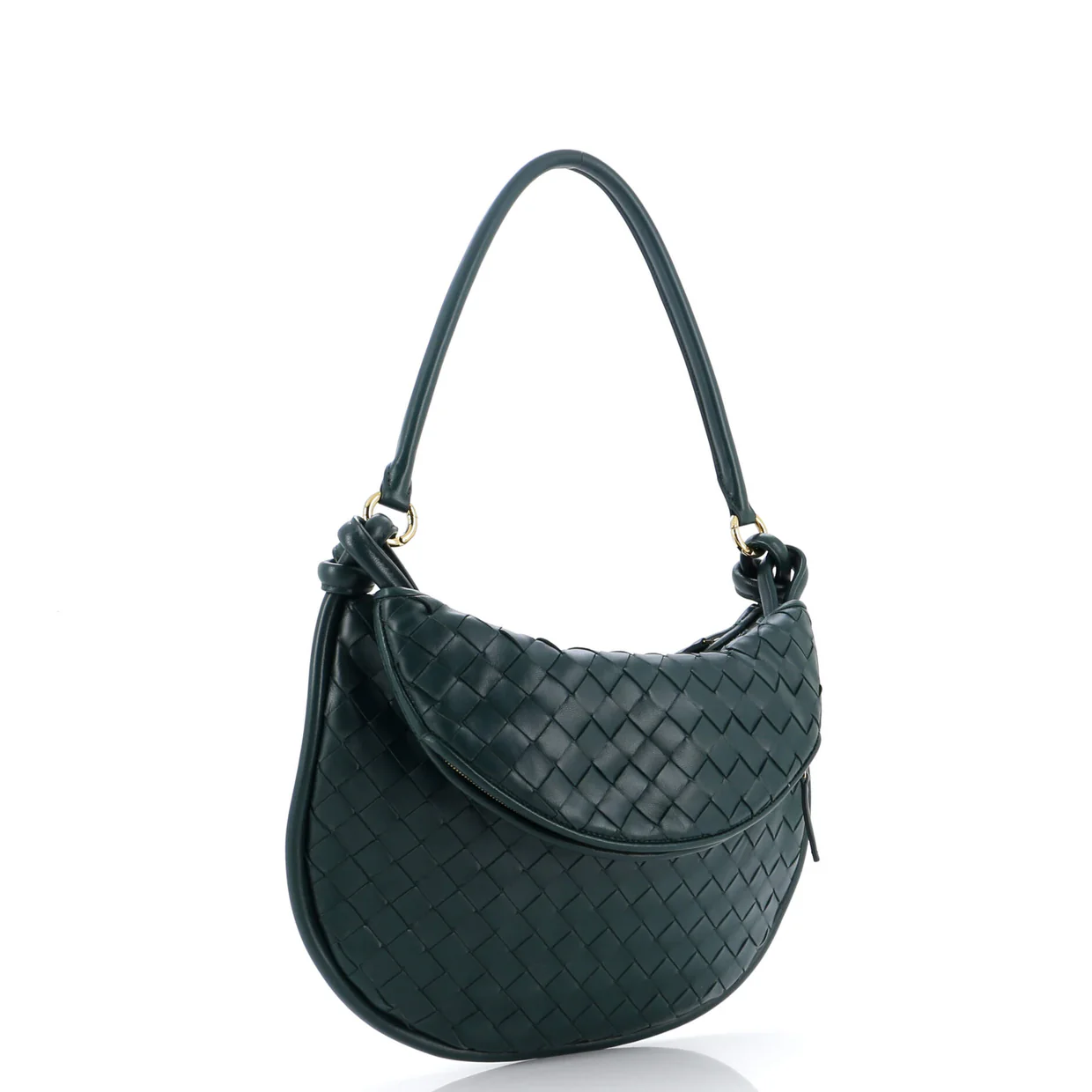 Gemelli Shoulder Bag Intrecciato Leather Small - Deep Luxury