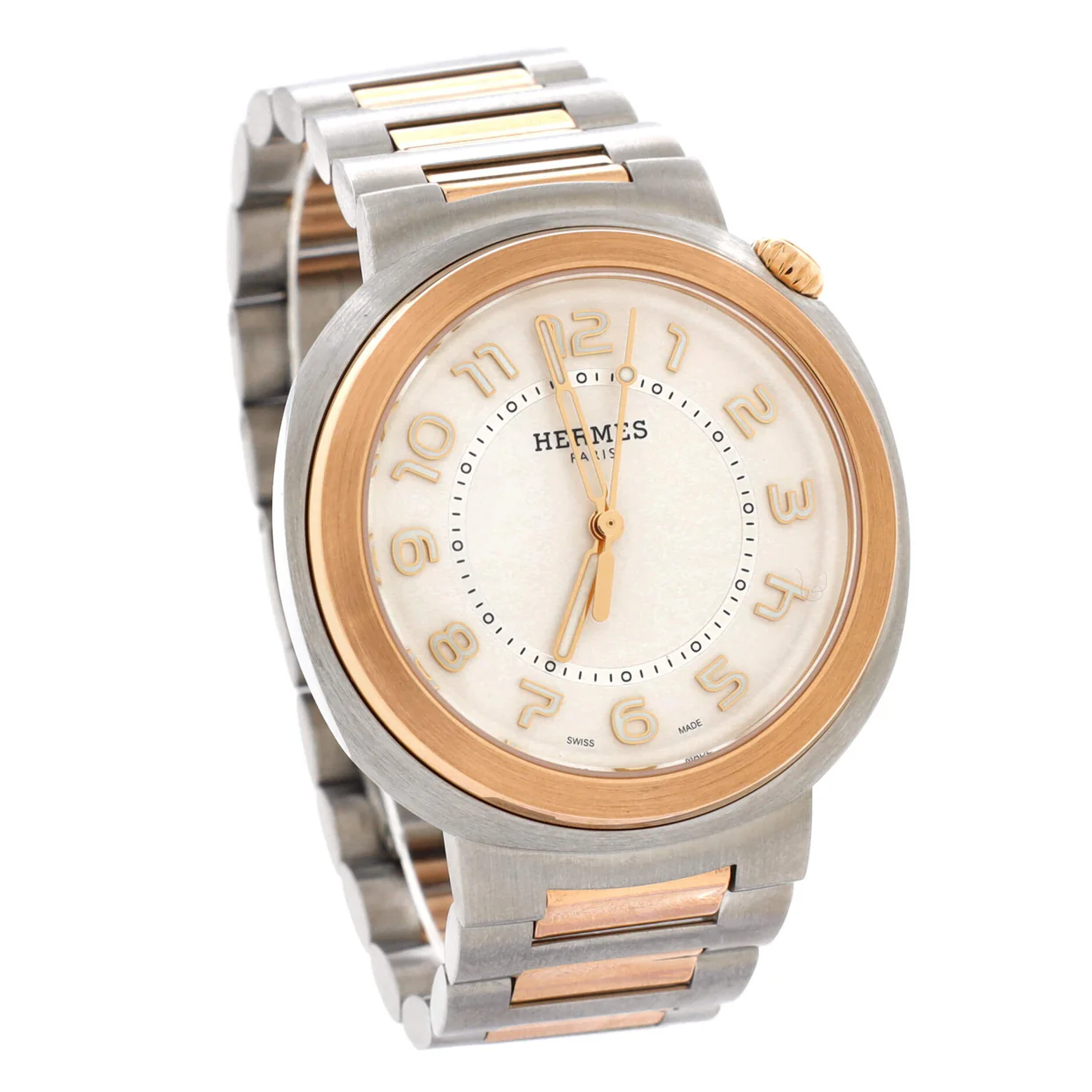 Cut Automatic Watch Stainless Steel and Rose Gold 36 - Deep Luxury