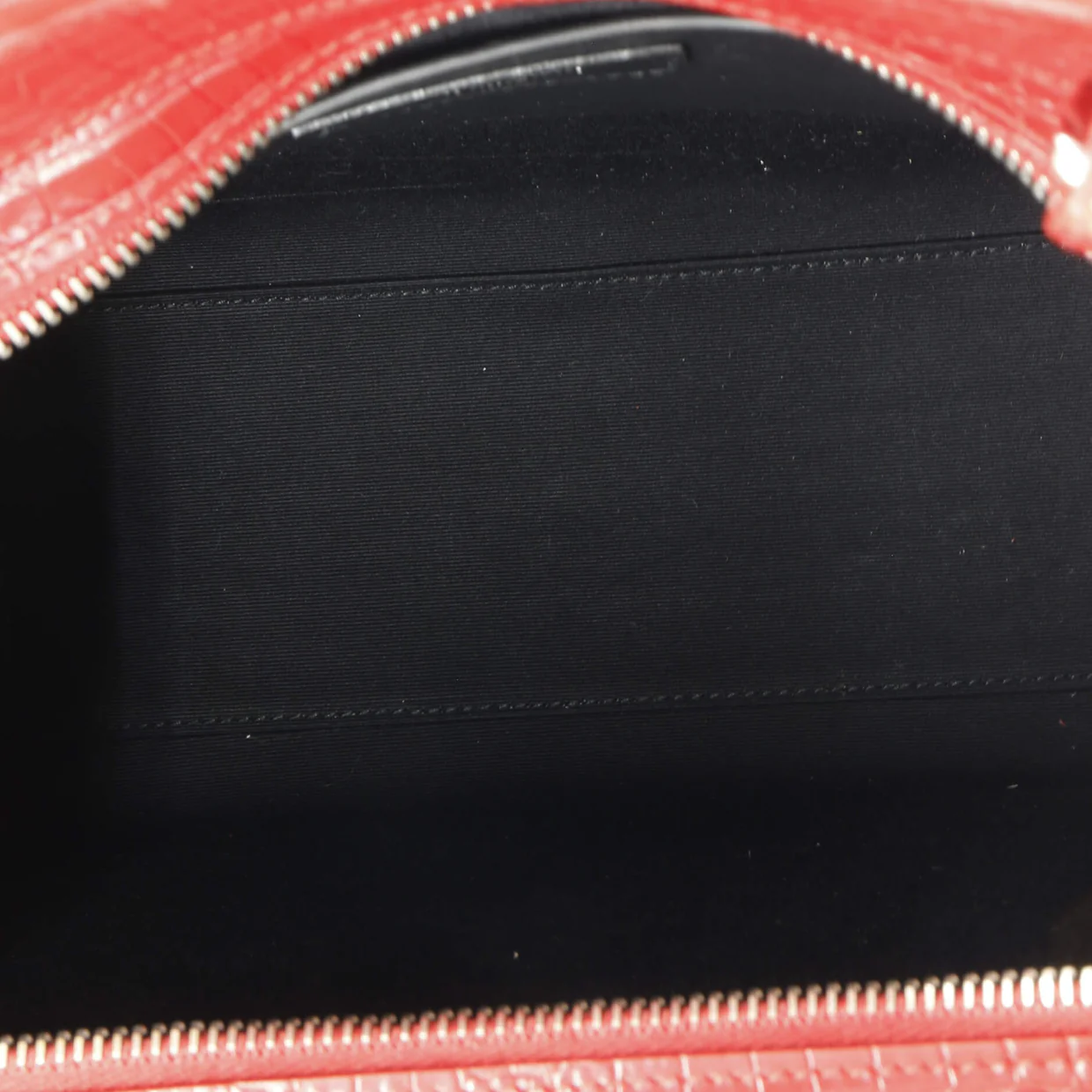 Uptown Tote Crocodile Embossed Leather Small - Deep Luxury
