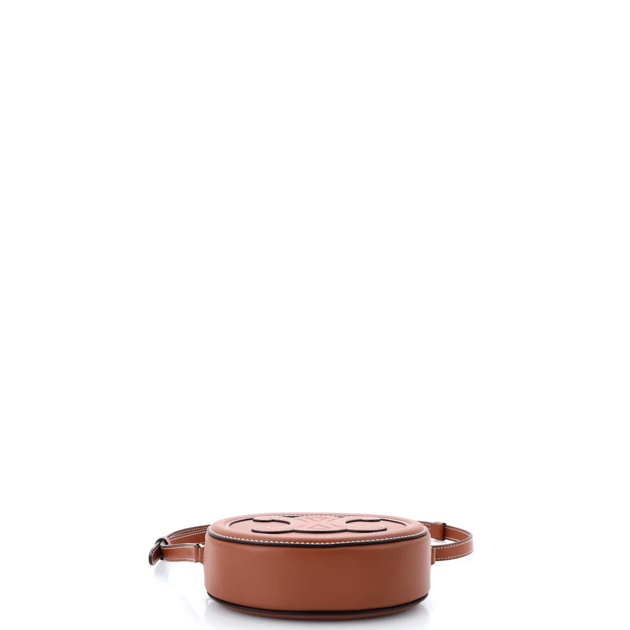 Triomphe Oval Crossbody Bag Leather - Deep Luxury