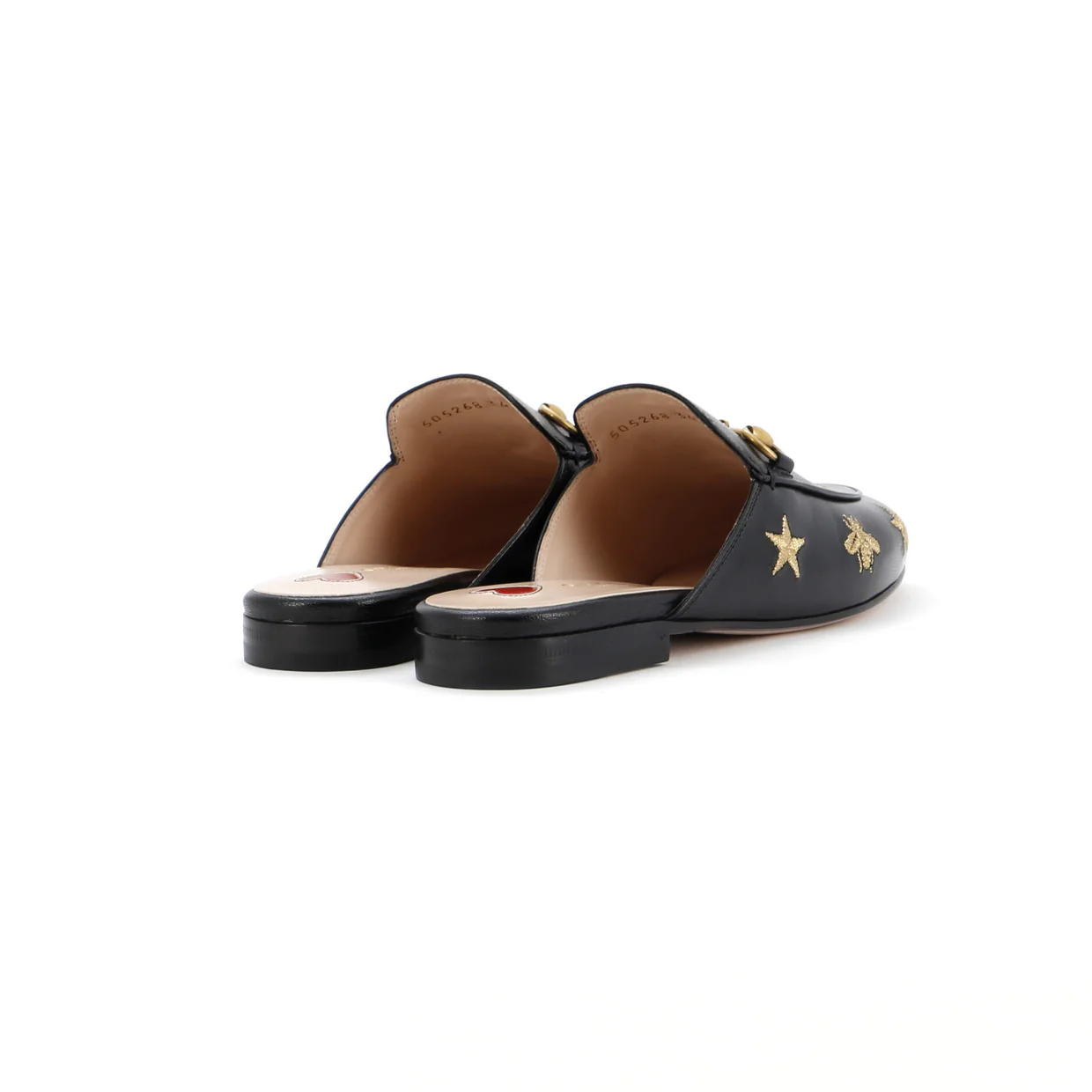 Women's Princetown Mules Embroidered Leather - Deep Luxury