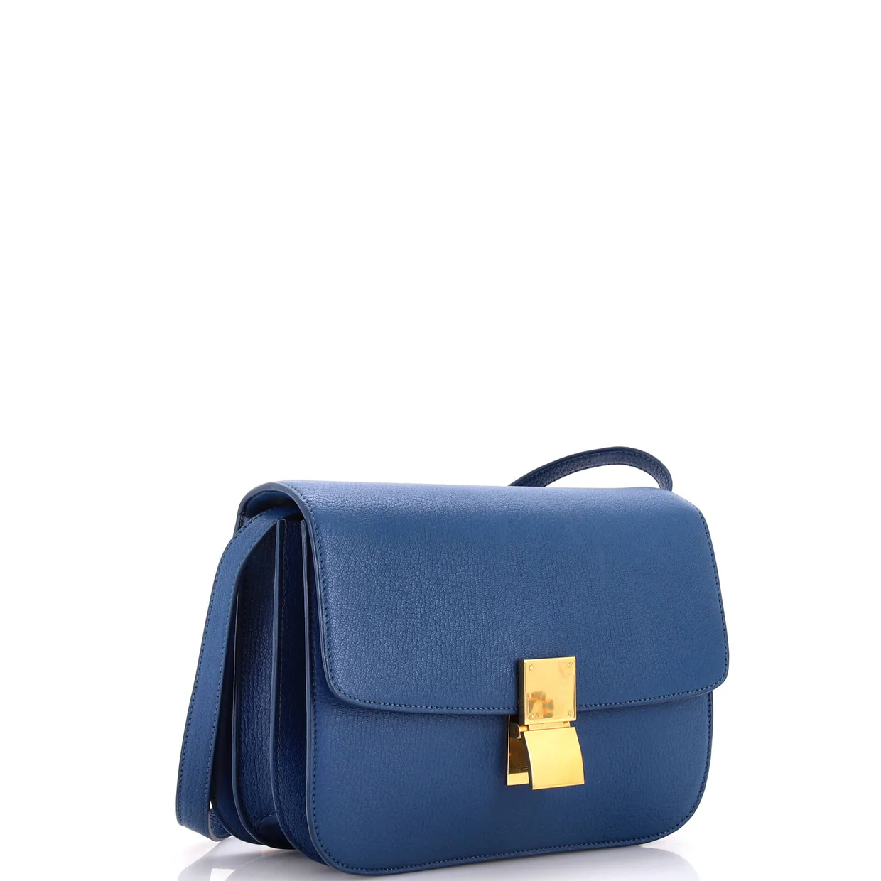 Classic Box Bag Grainy Leather Medium - Deep Luxury