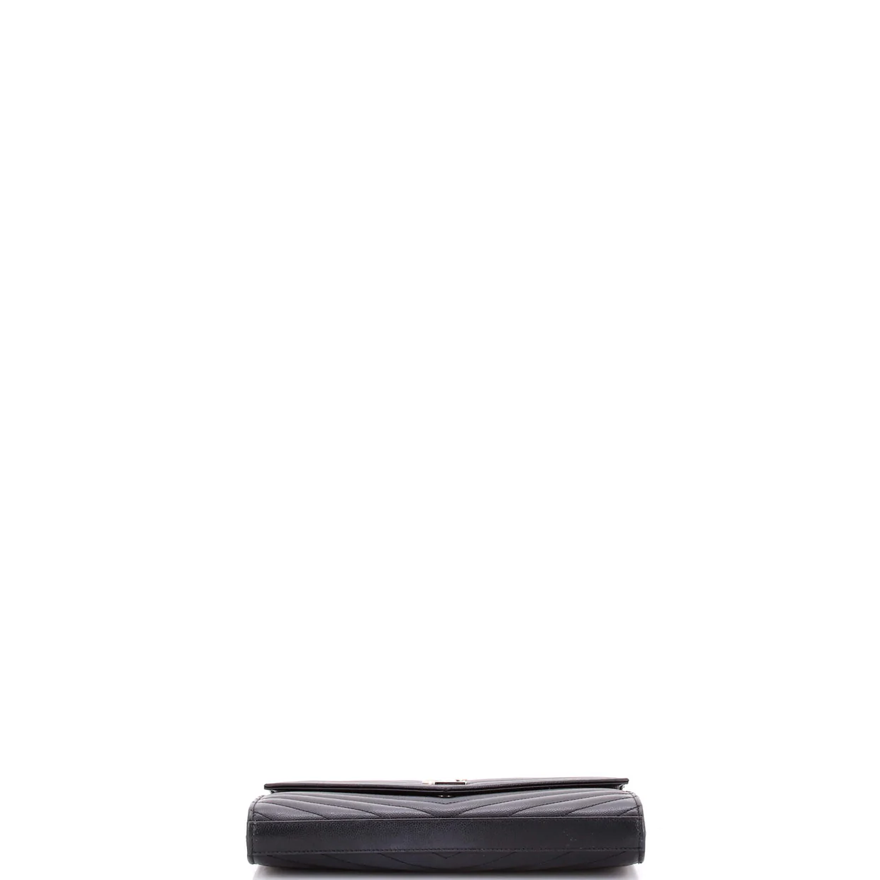 Classic Monogram Wallet on Chain Matelasse Chevron Leather Medium - Deep Luxury