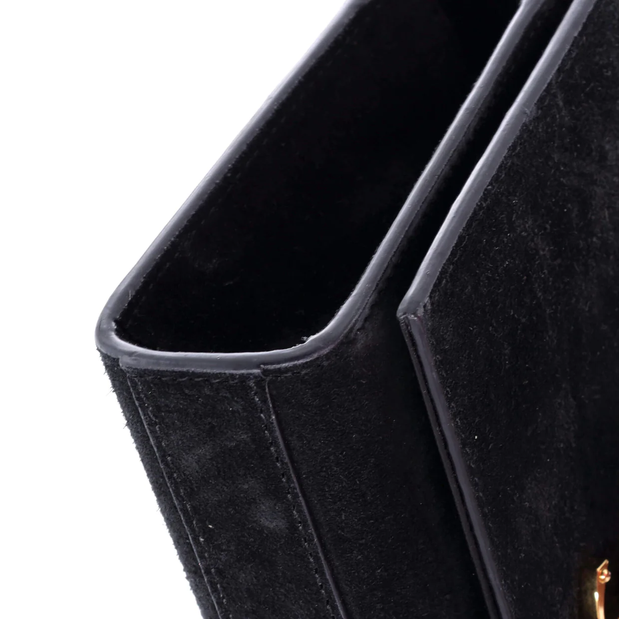 Classic Monogram Tassel Crossbody Bag Suede Small - Deep Luxury