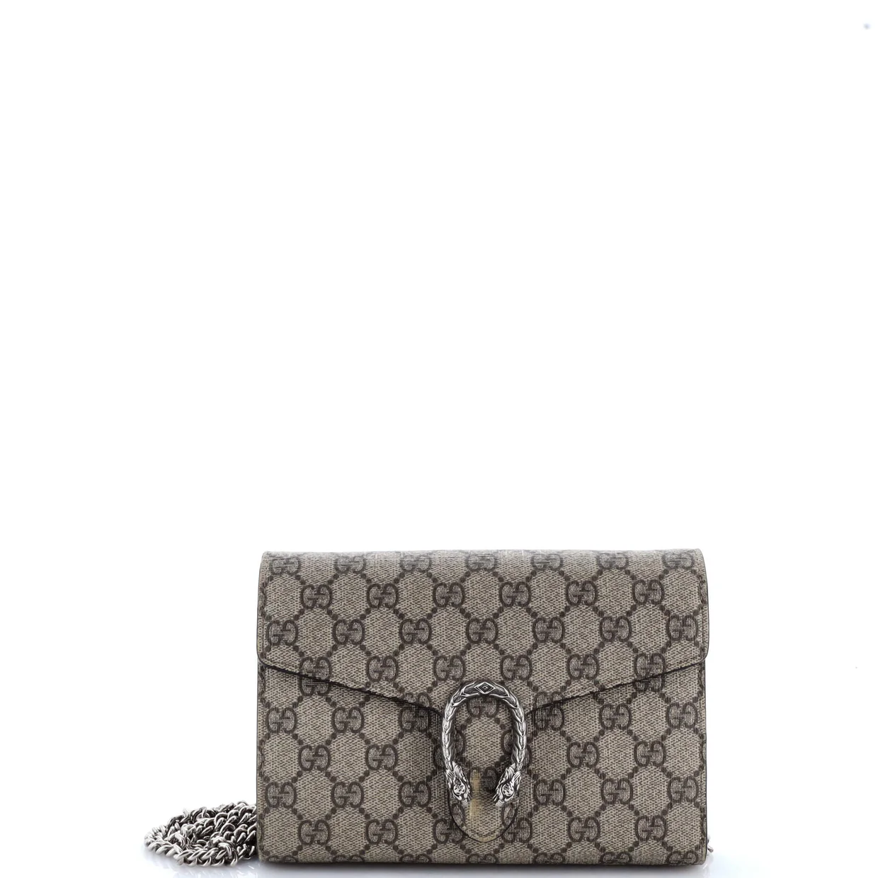 Dionysus Chain Wallet GG Coated Canvas Small - Deep Luxury