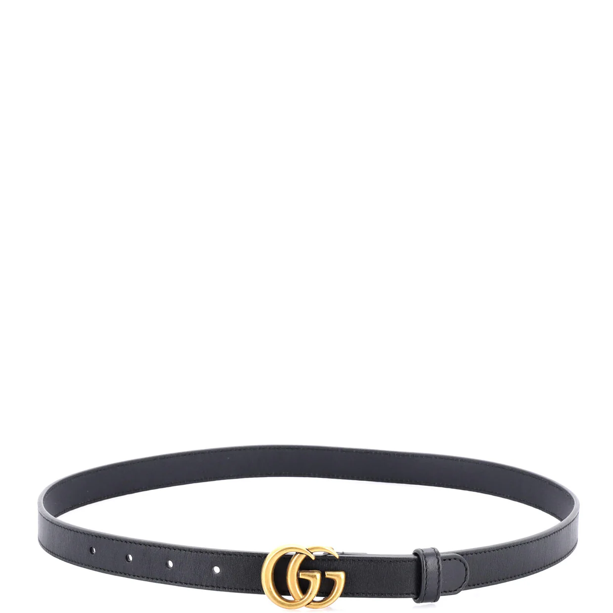 GG Marmont Belt Leather Thin - Deep Luxury