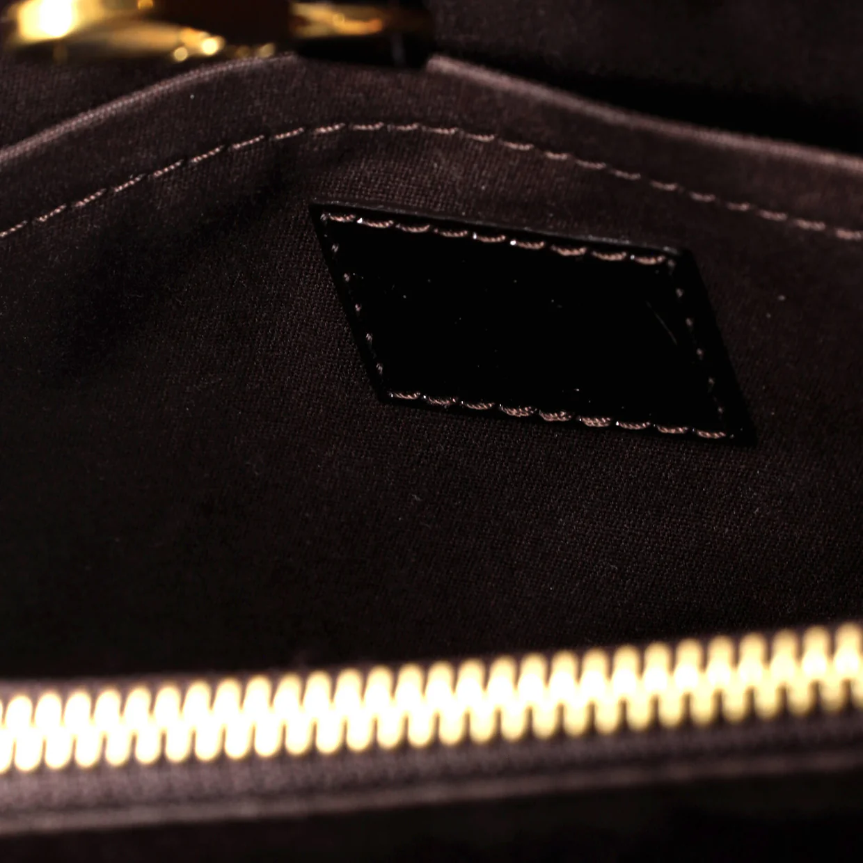 Montaigne Handbag Monogram Vernis MM - Deep Luxury