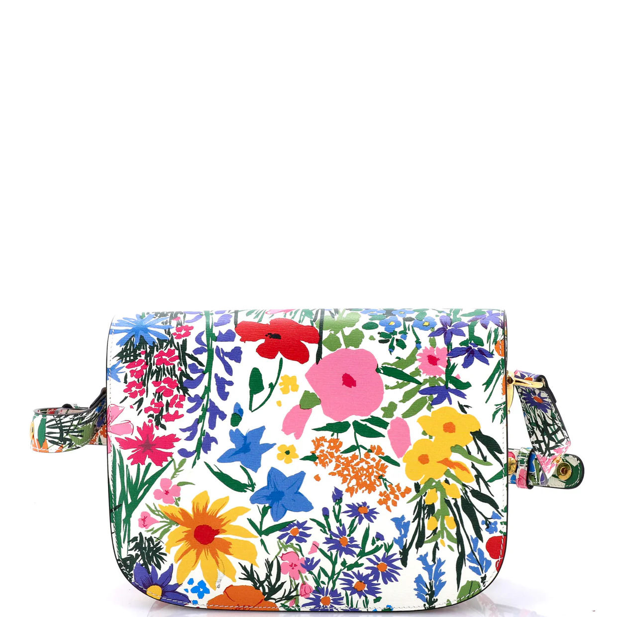 x Ken Scott Horsebit 1955 Shoulder Bag Printed Leather Small - Deep Luxury
