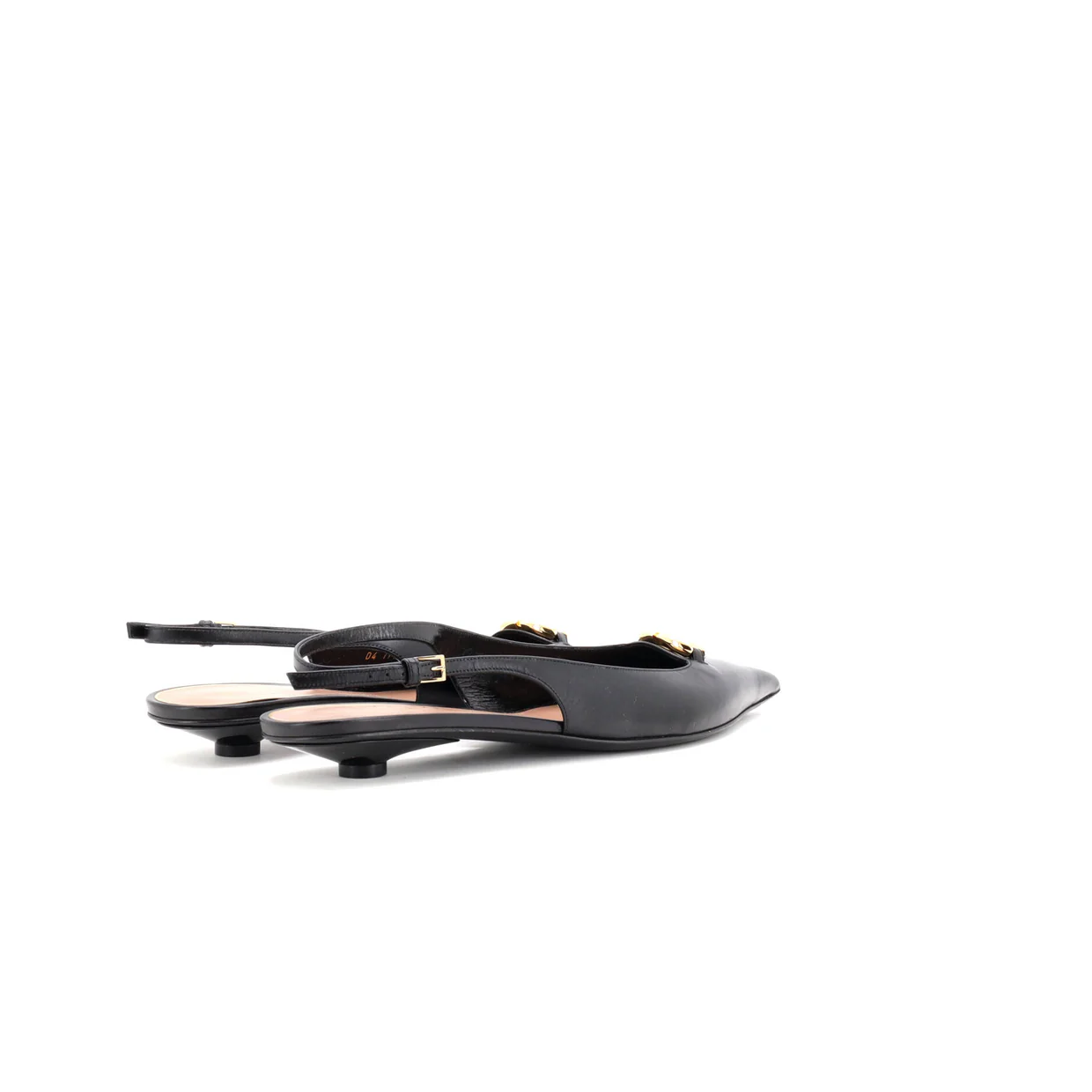Women's The Bold Edition VLogo Slingback Flats Leather - Deep Luxury
