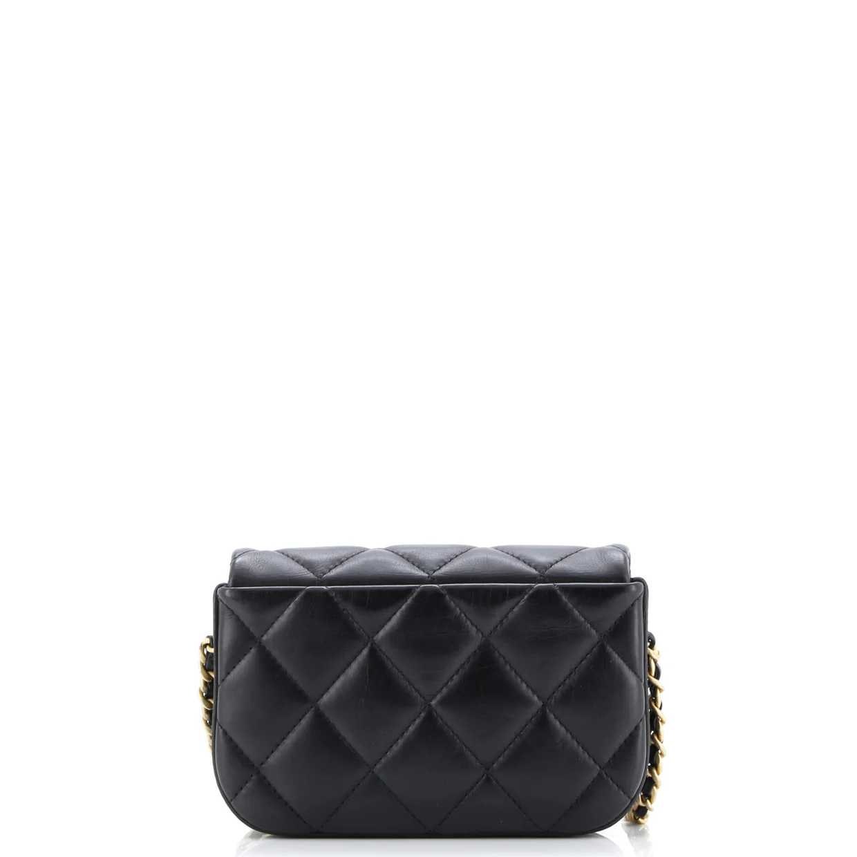 Nailed CC Full Flap Bag Quilted Calfskin Mini - Deep Luxury