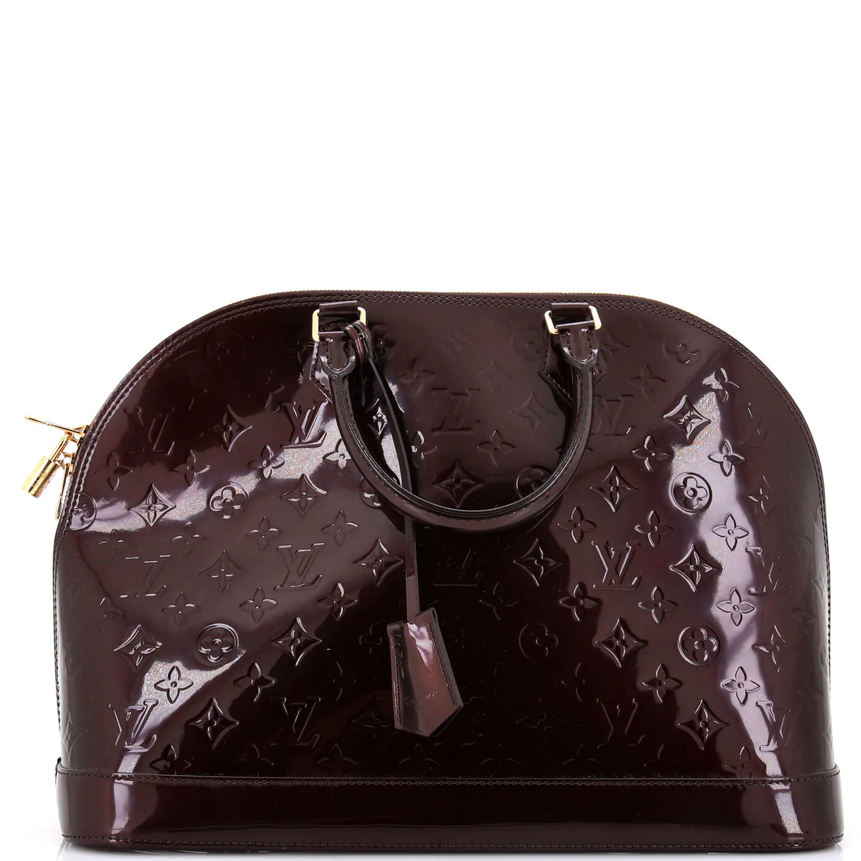 Alma Handbag Monogram Vernis GM - Deep Luxury