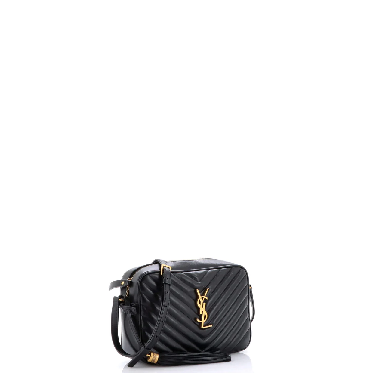 Lou Camera Bag Matelasse Chevron Leather Small - Deep Luxury