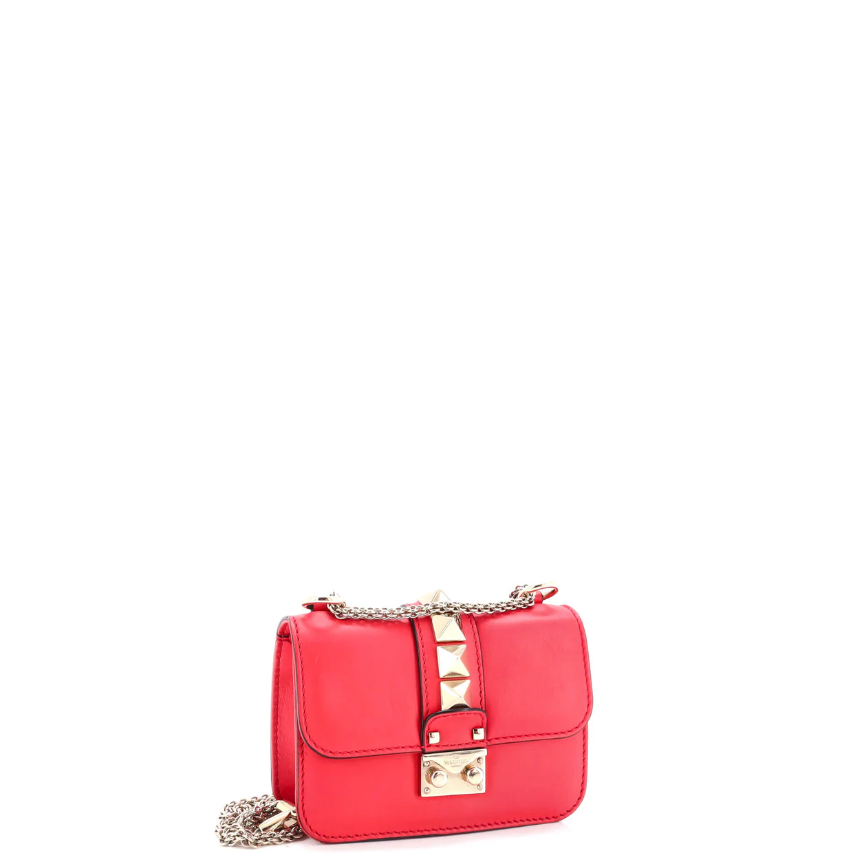 Glam Lock Shoulder Bag Leather Mini - Deep Luxury