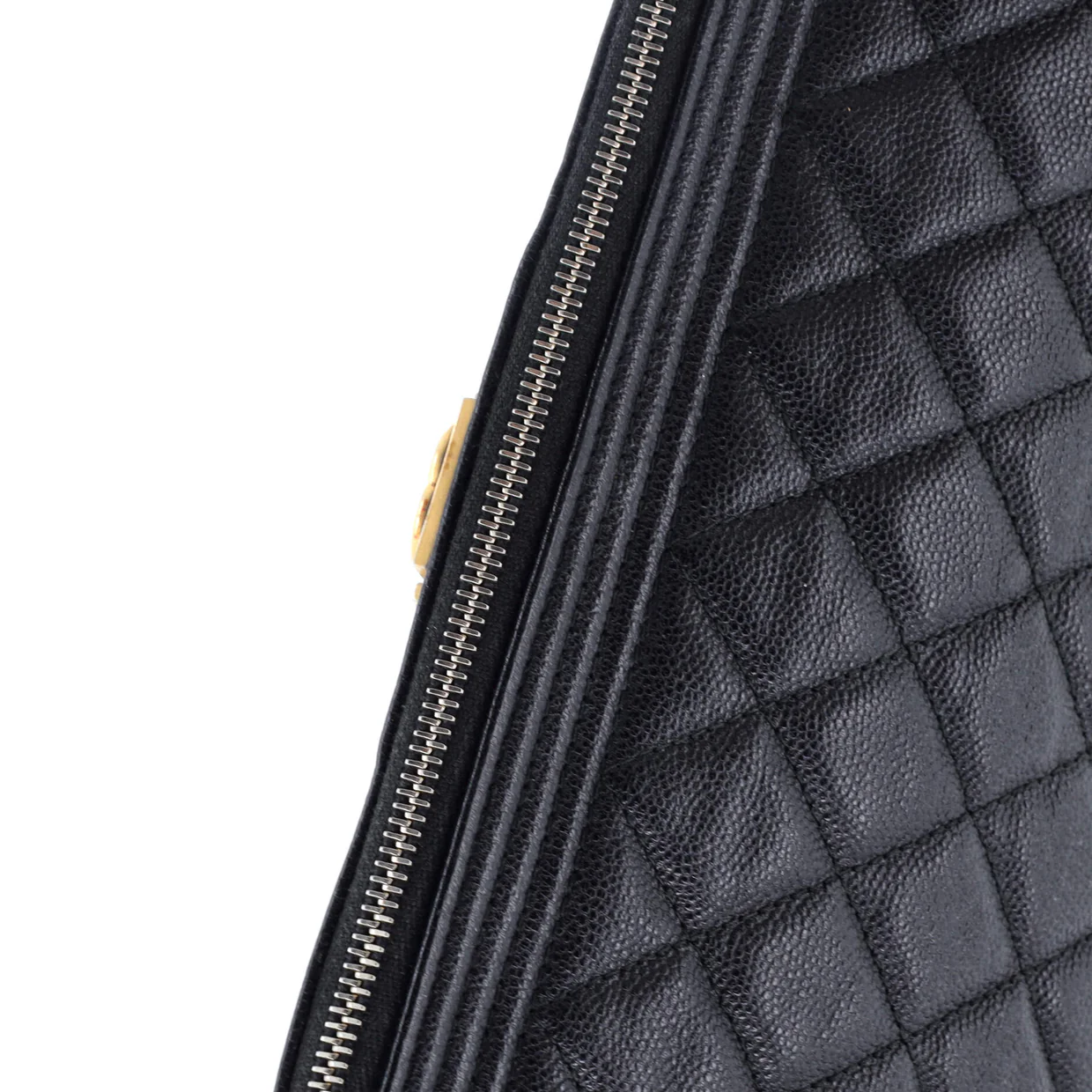 Boy O Case Clutch Quilted Caviar Large - Deep Luxury