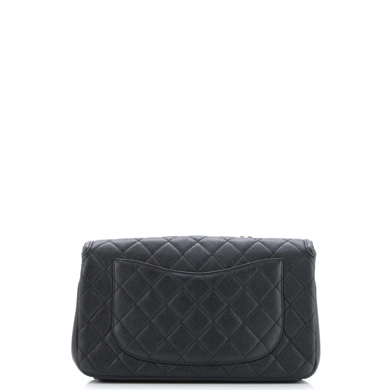 Filigree Flap Bag Quilted Caviar Medium - Deep Luxury