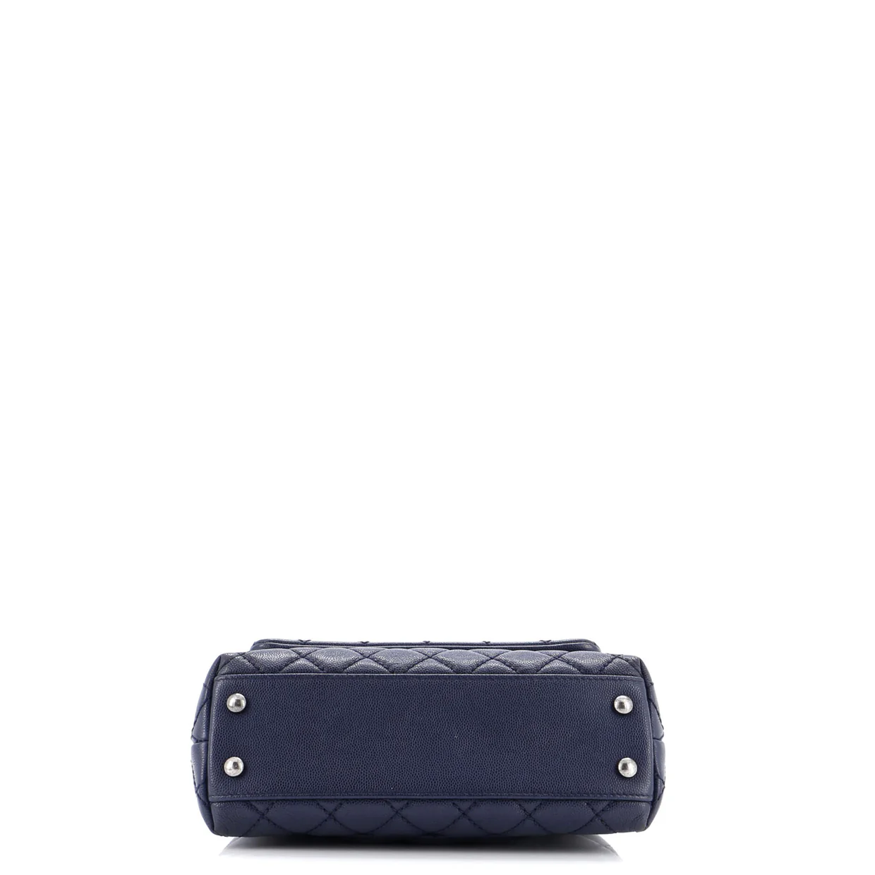 Coco Top Handle Bag Quilted Caviar Mini - Deep Luxury