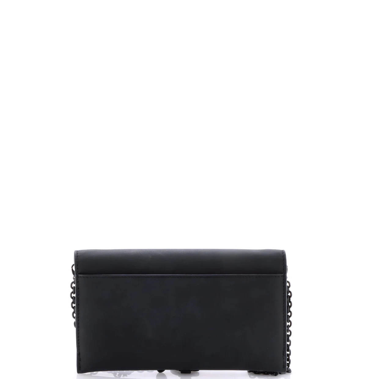 Ultra Matte Saddle Chain Wallet Leather - Deep Luxury