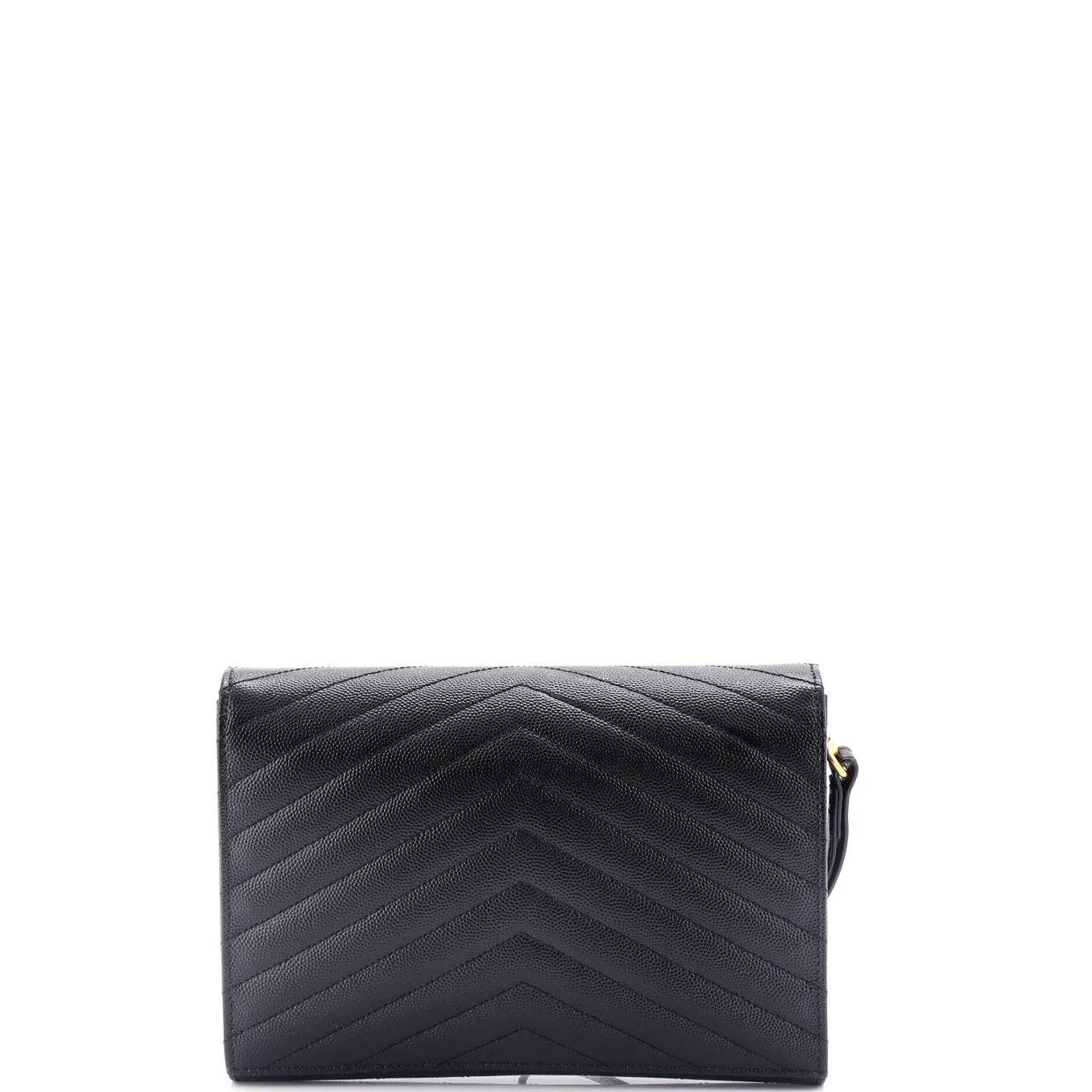 Classic Monogram Envelope Wristlet Clutch Matelasse Chevron Leather - Deep Luxury