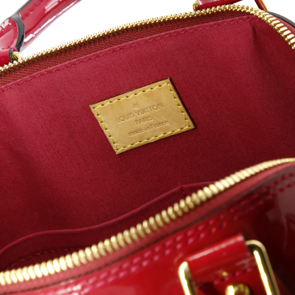 Alma Handbag Monogram Vernis PM - Deep Luxury