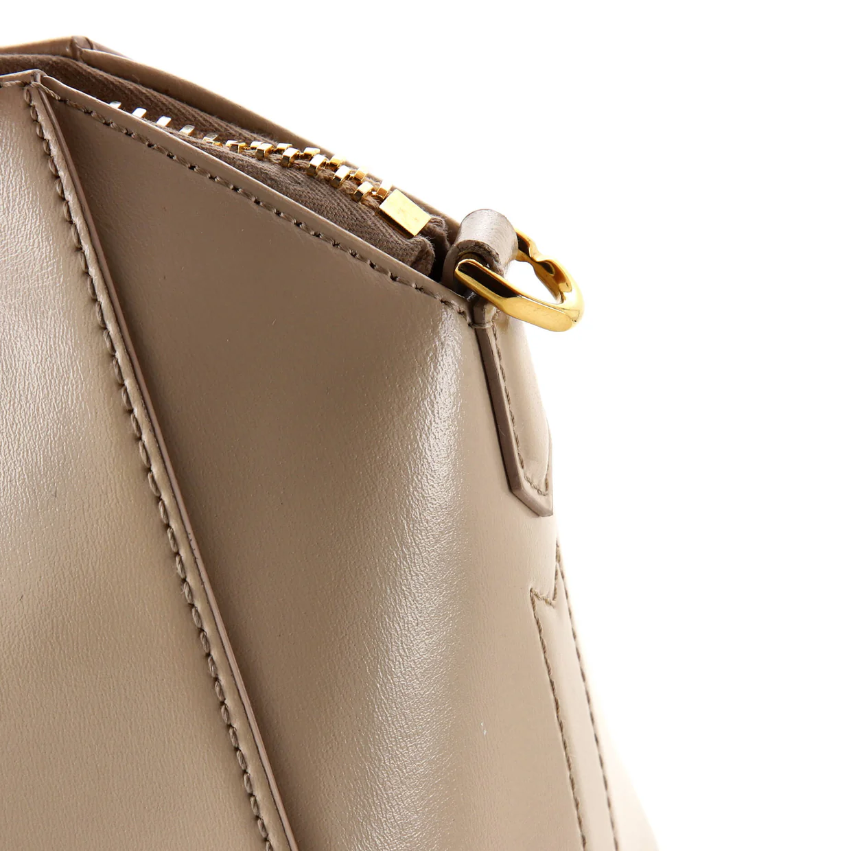Antigona Bag Glazed Leather Mini - Deep Luxury