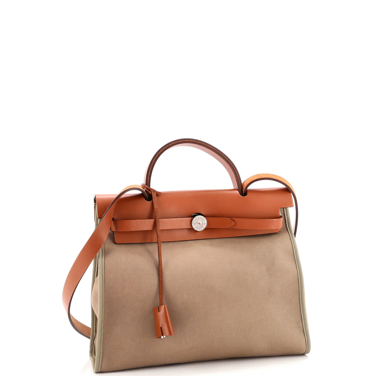 Herbag Zip Leather and Toile 31 - Deep Luxury