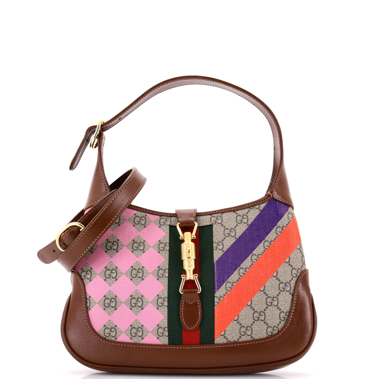 Jackie 1961 Hobo Printed GG Coated Canvas Small - Deep Luxury