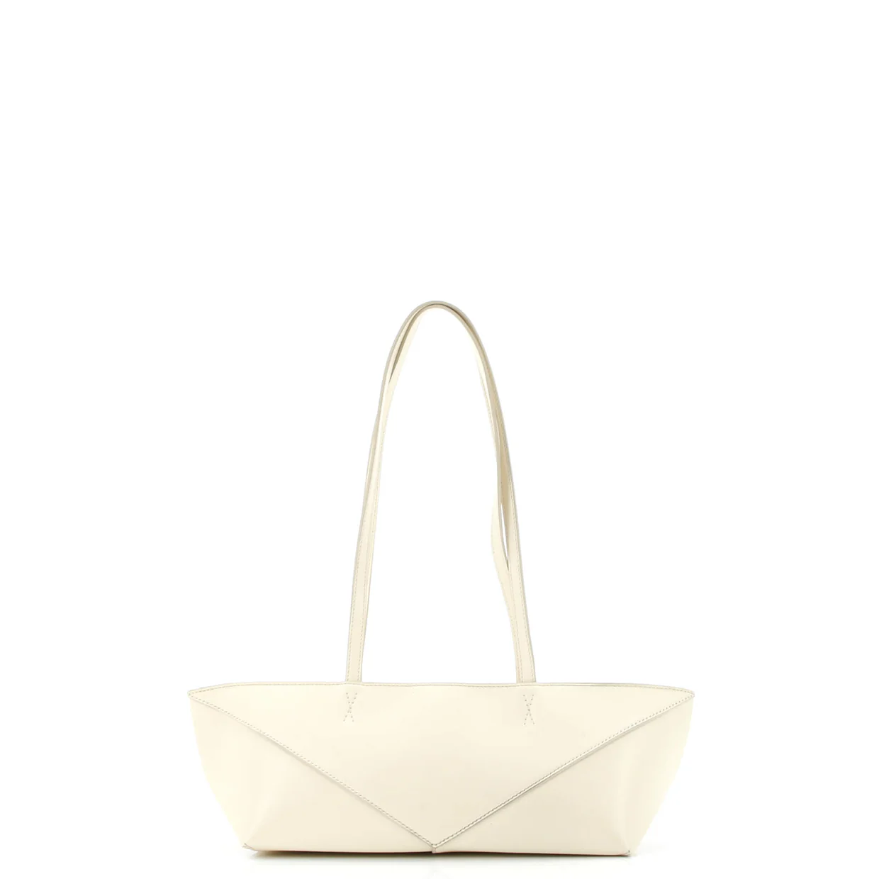 Cropped Puzzle Fold Tote Leather Mini - Deep Luxury