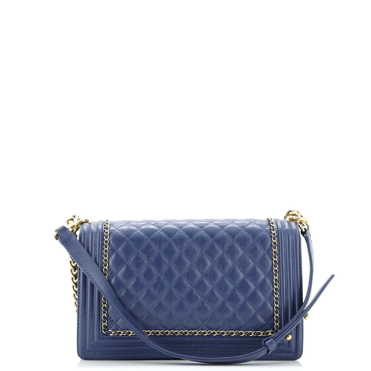 Jacket Boy Flap Bag Quilted Aged Calfskin New Medium - Deep Luxury