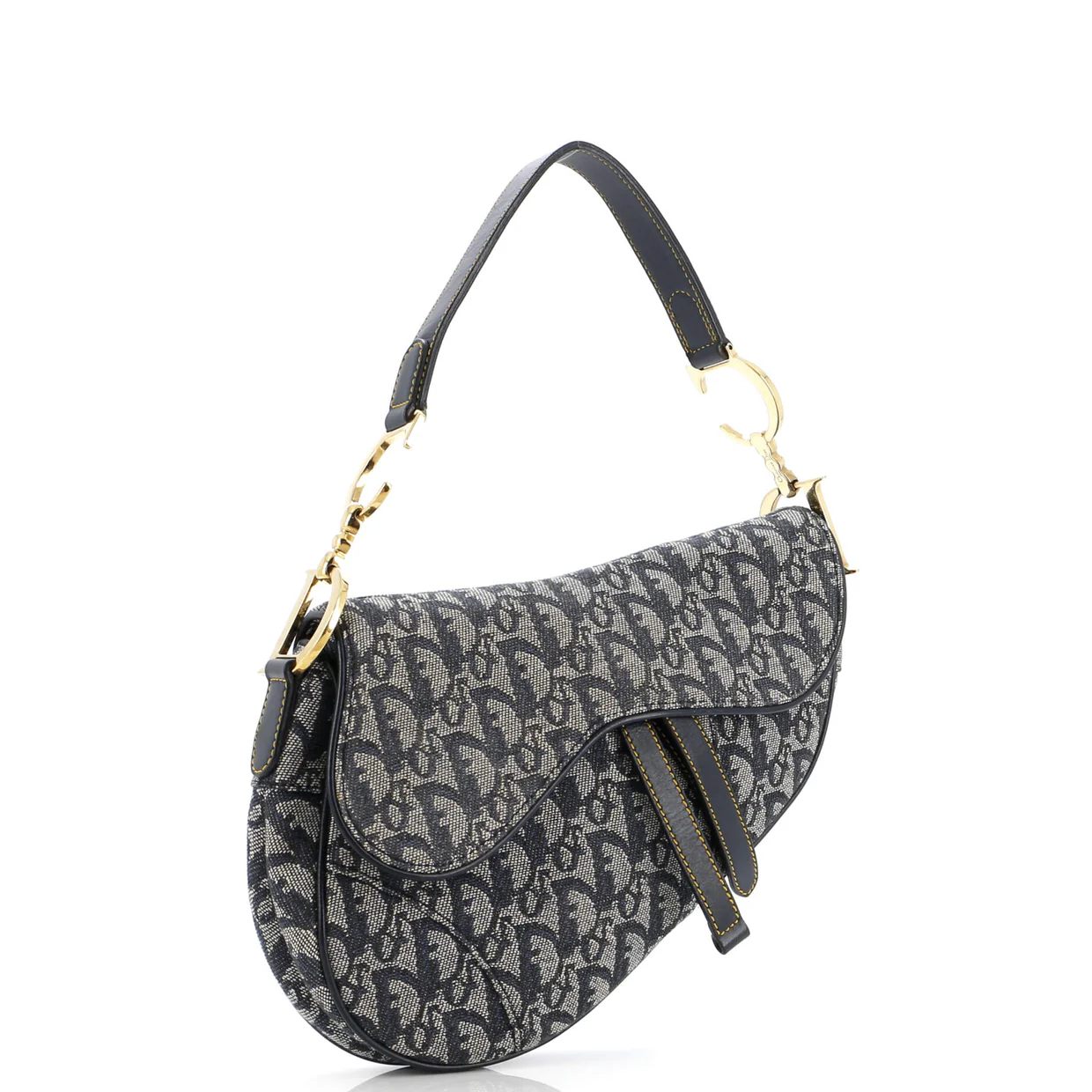 Vintage Saddle Bag Diorissimo Canvas Medium - Deep Luxury