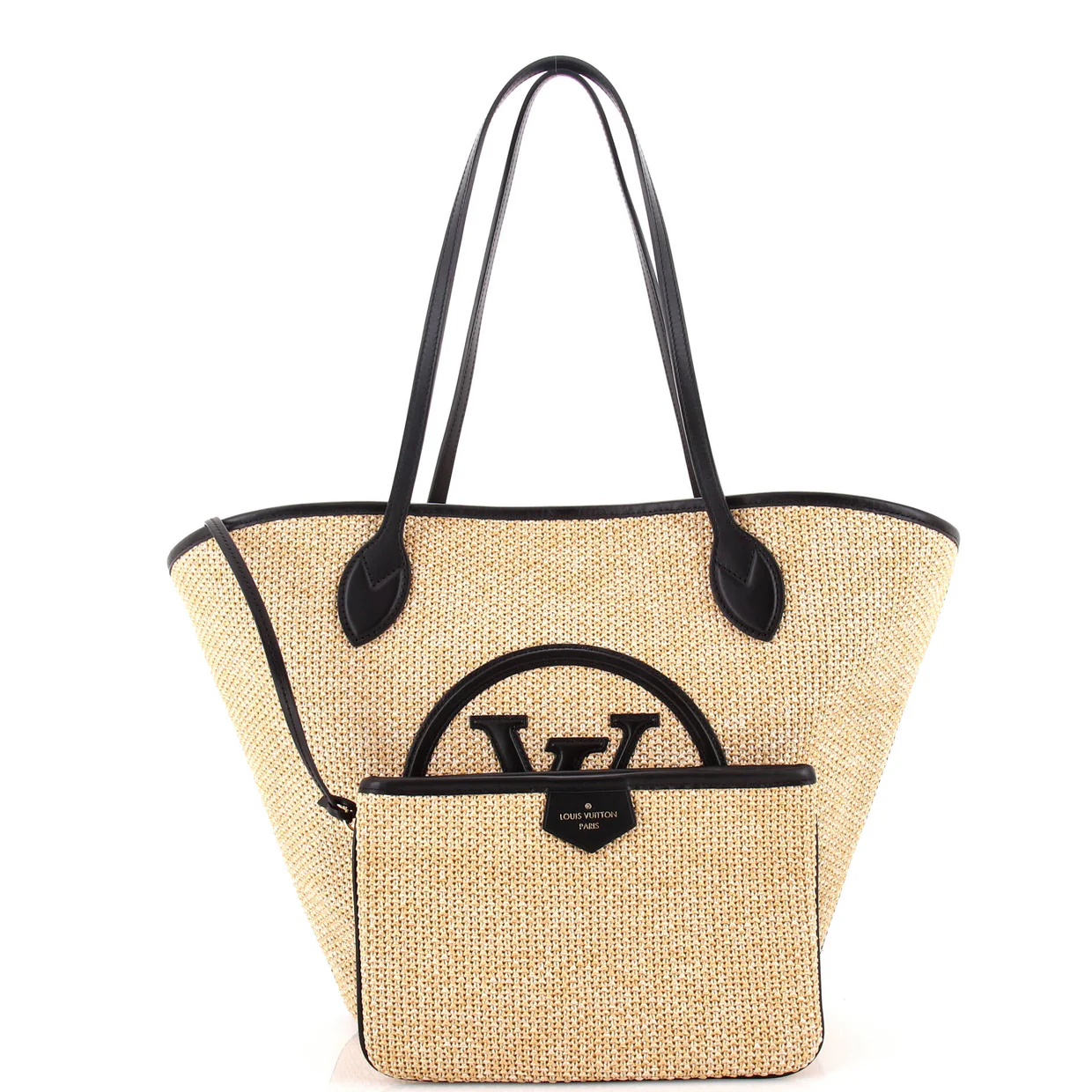 Saint Jacques NM Handbag Raffia and Leather - Deep Luxury