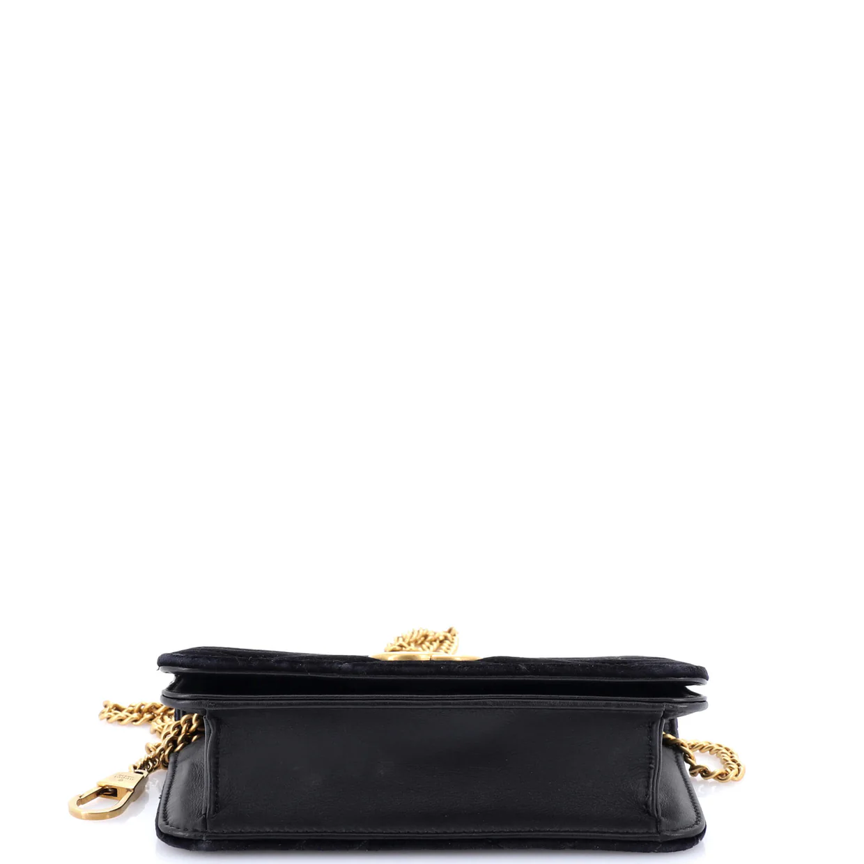 GG Marmont Chain Flap Bag Matelasse Velvet Mini - Deep Luxury