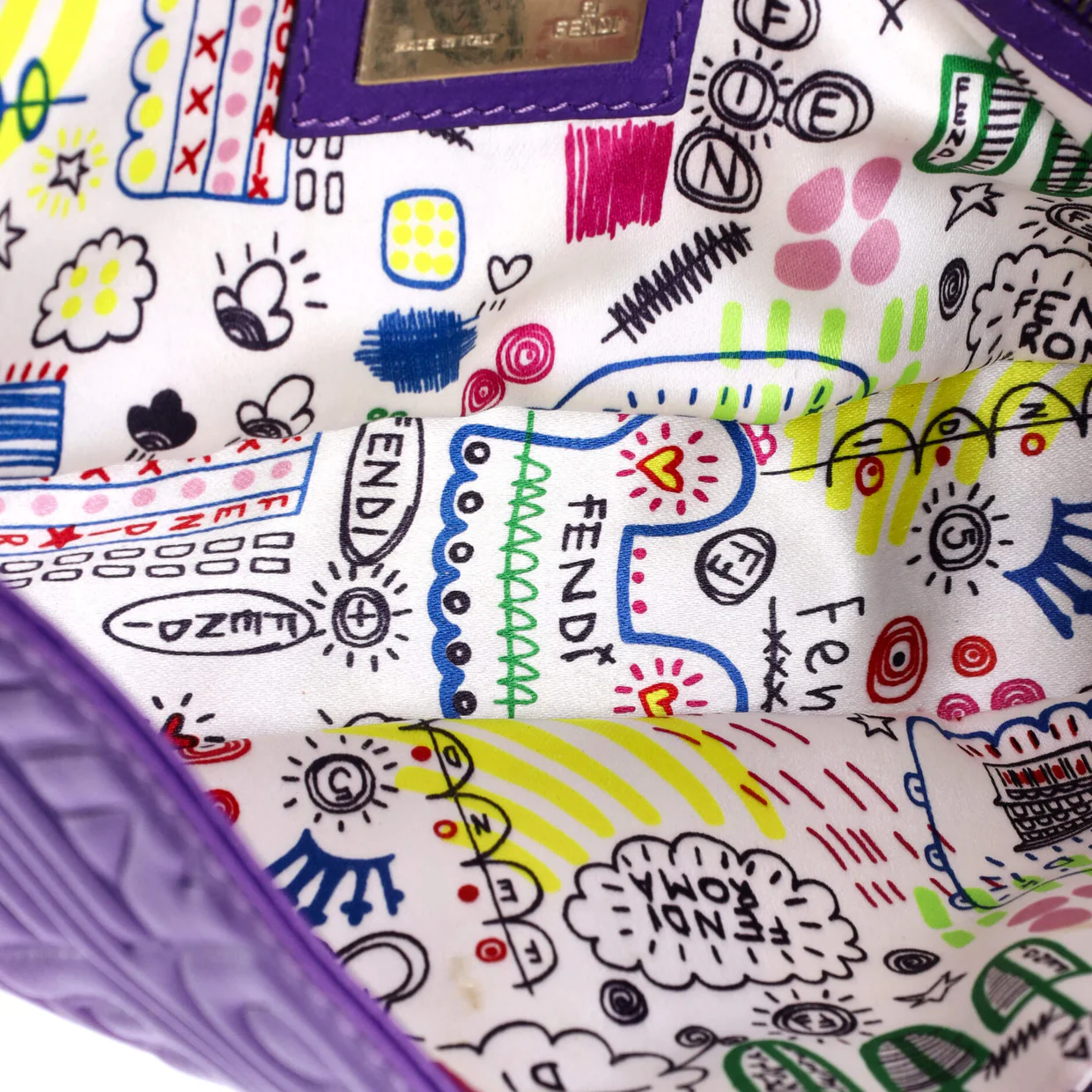 Baguette Bag Logo Embossed Leather Small - Deep Luxury