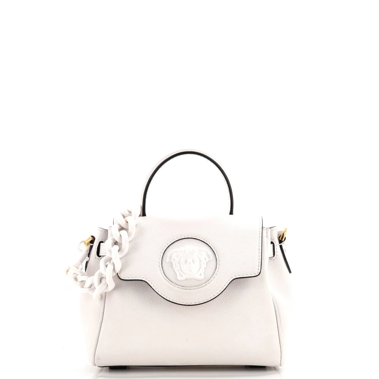 La Medusa Top Handle Bag Leather Small - Deep Luxury