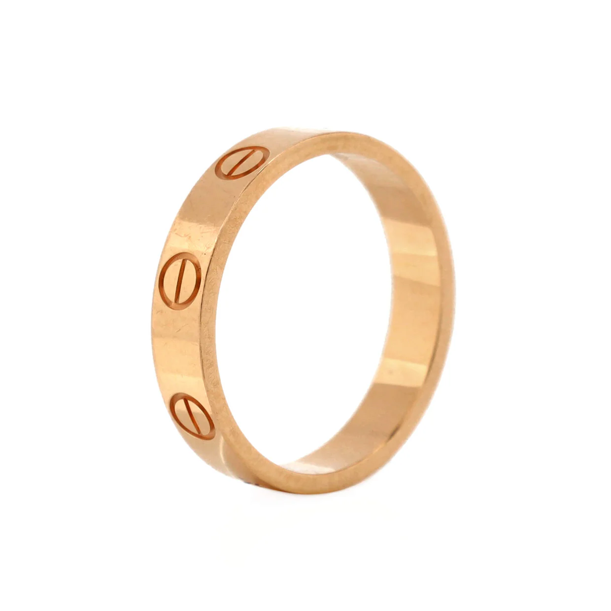 Love Wedding Band Ring 18K Rose Gold - Deep Luxury