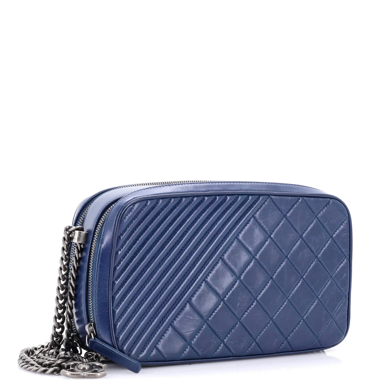 Coco Boy Camera Bag Quilted Leather Large - Deep Luxury