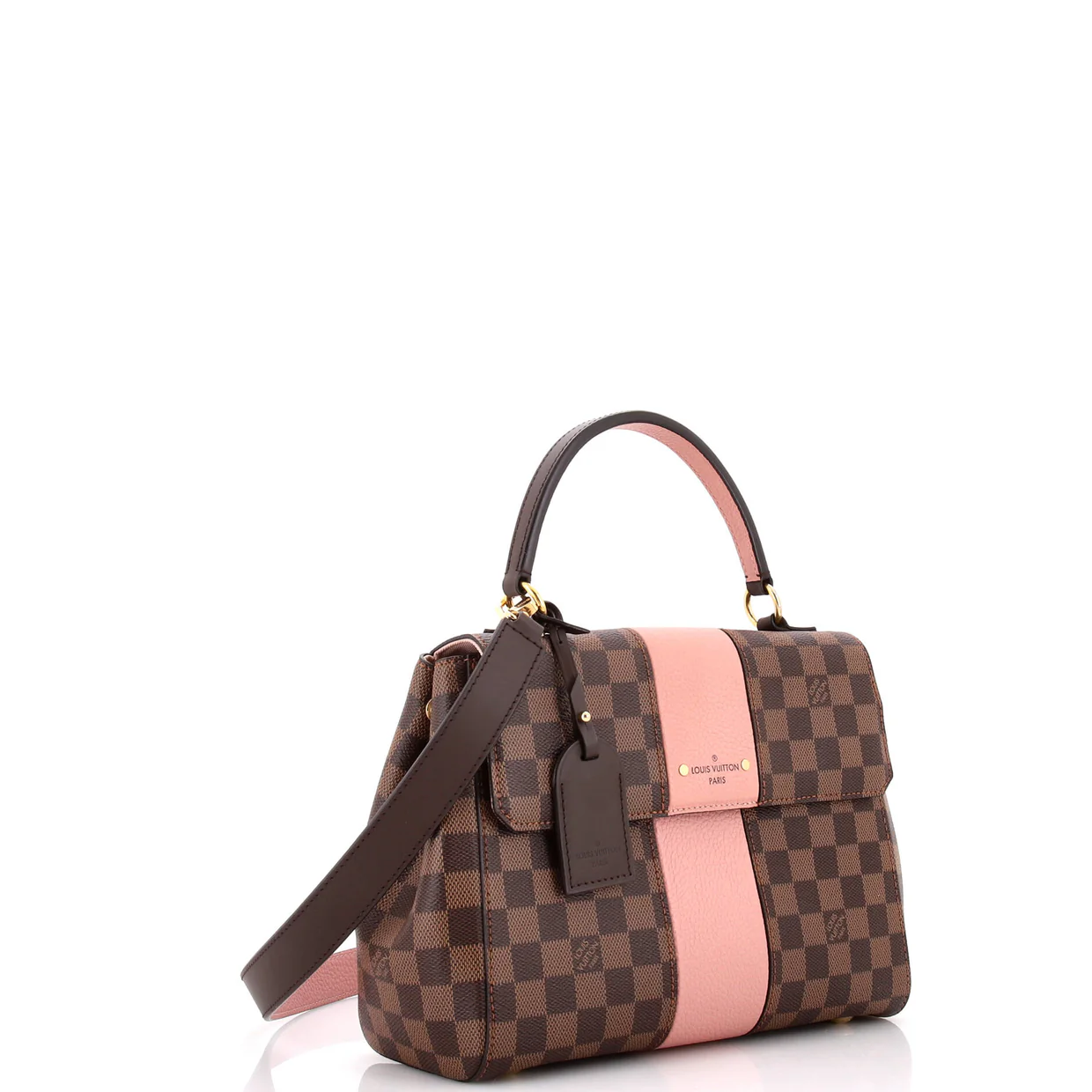 Bond Street Handbag Damier with Leather MM - Deep Luxury