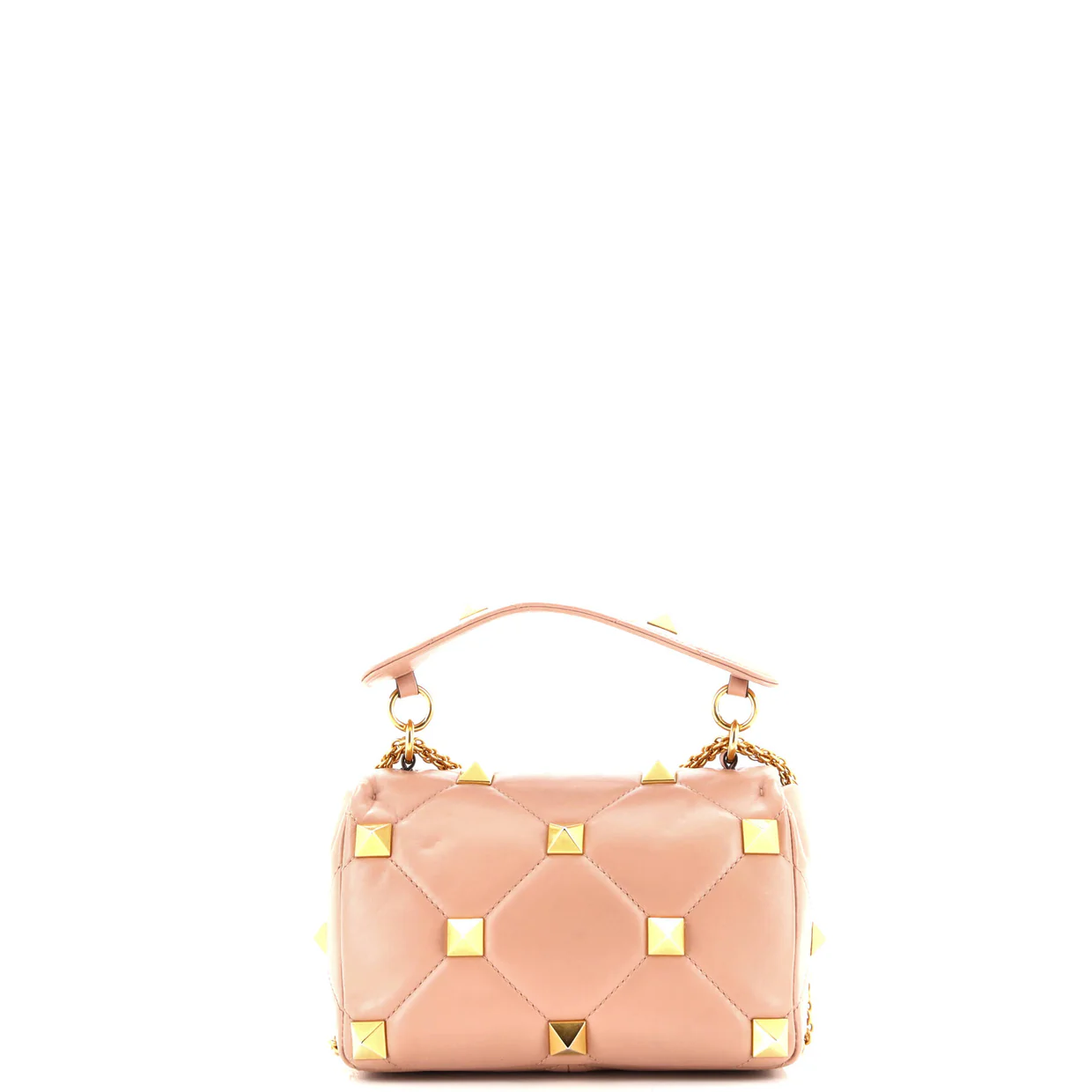 Roman Stud Flap Bag Quilted Leather Medium - Deep Luxury