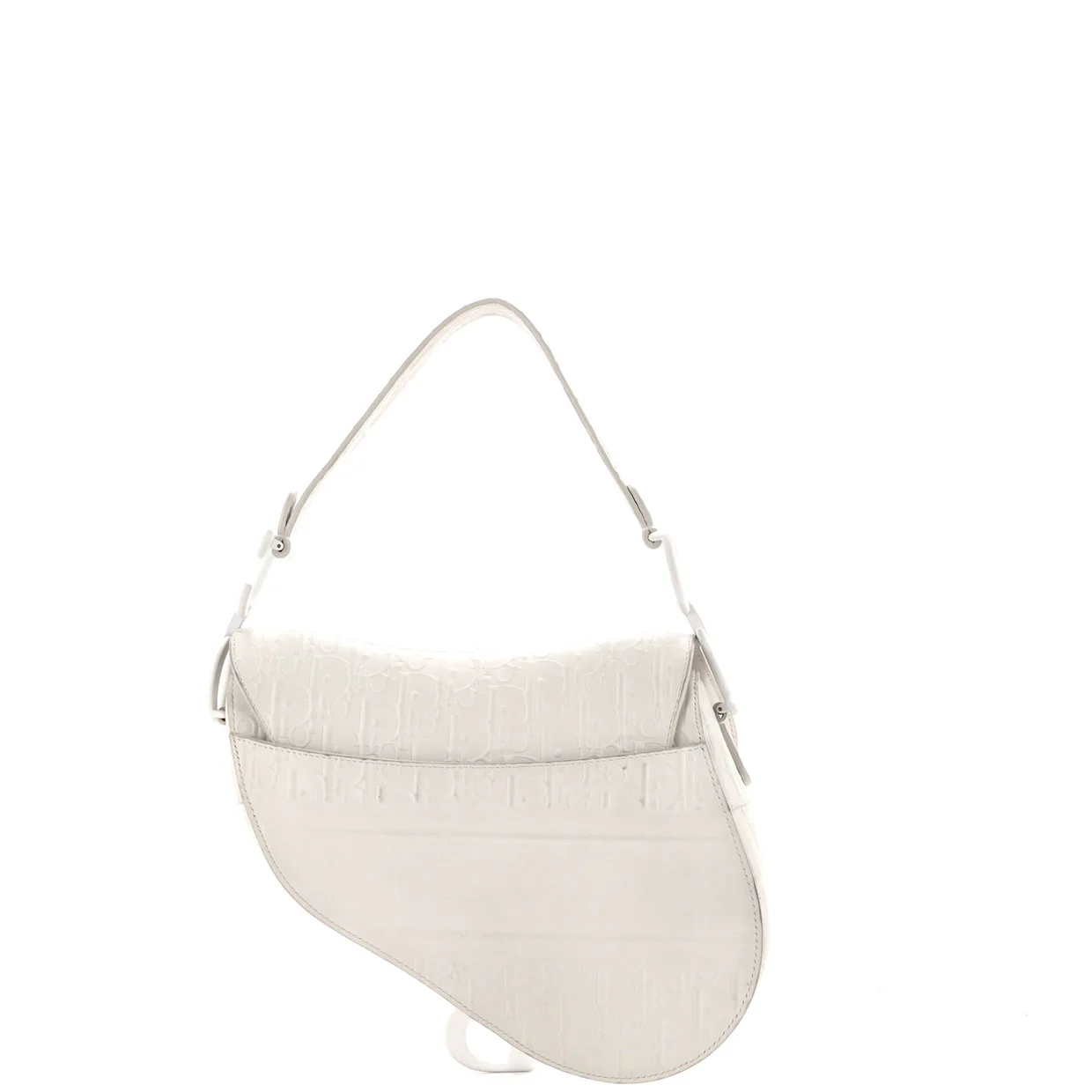 Saddle Handbag Oblique Embossed Calfskin Medium - Deep Luxury