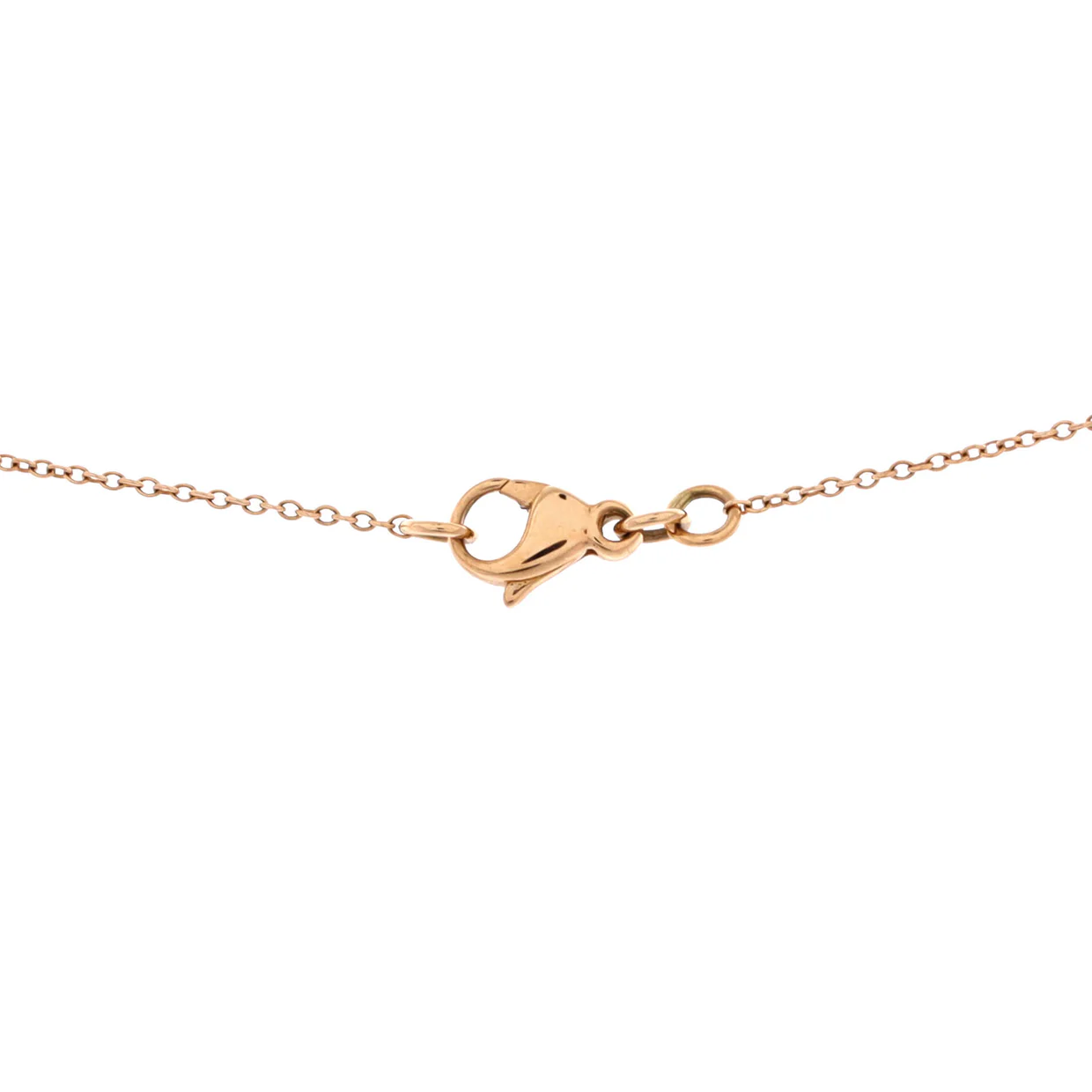 Metro Cross Pendant Necklace 18K Rose Gold - Deep Luxury