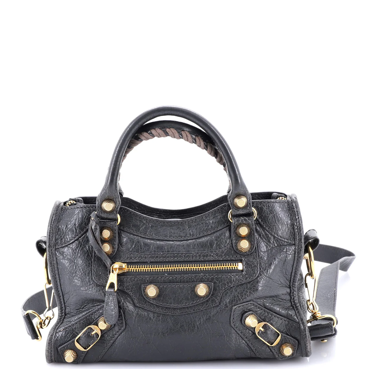 City Classic Studs Bag Leather Mini - Deep Luxury