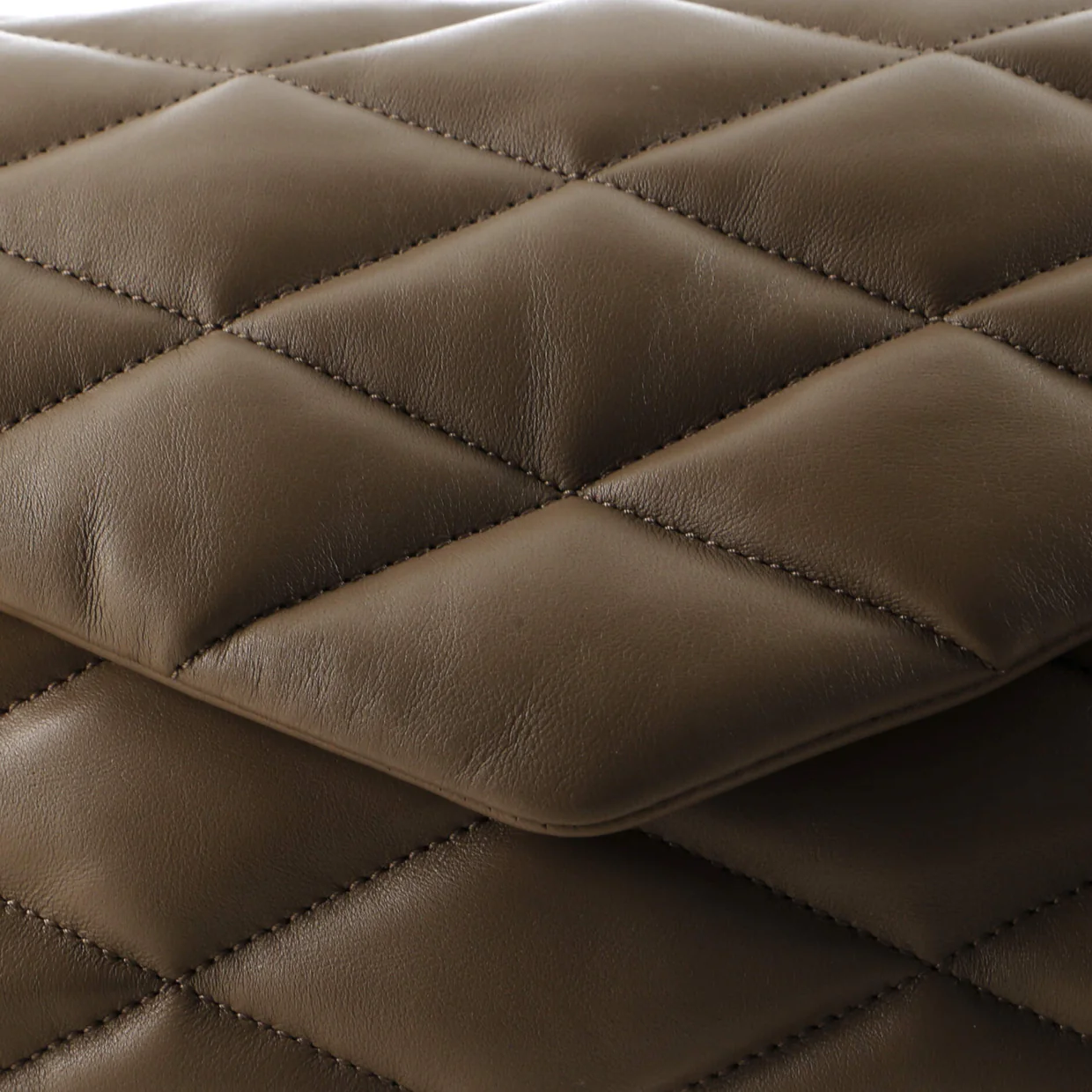 Sade Puffer Envelope Clutch Quilted Leather Large - Deep Luxury