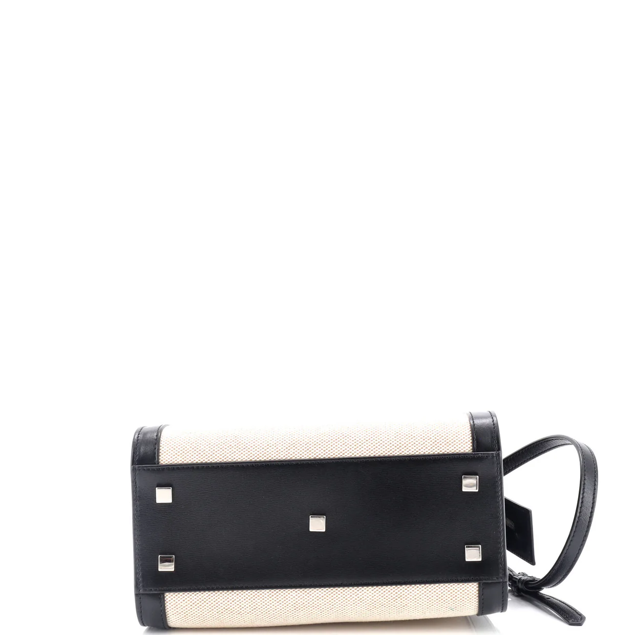 Uptown Tote Canvas with Leather Small - Deep Luxury
