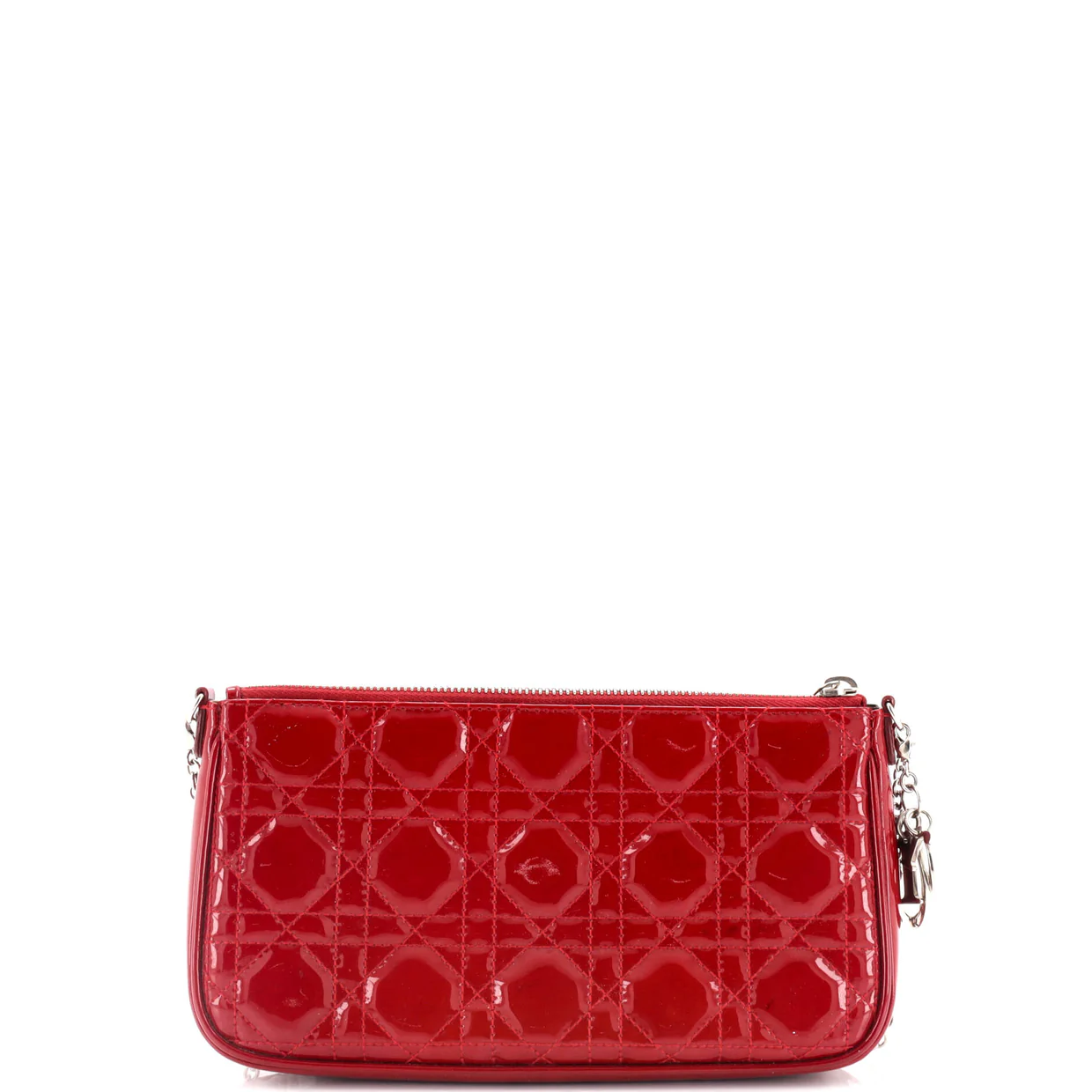 Wallet on Chain Pouch Cannage Quilt Patent - Deep Luxury