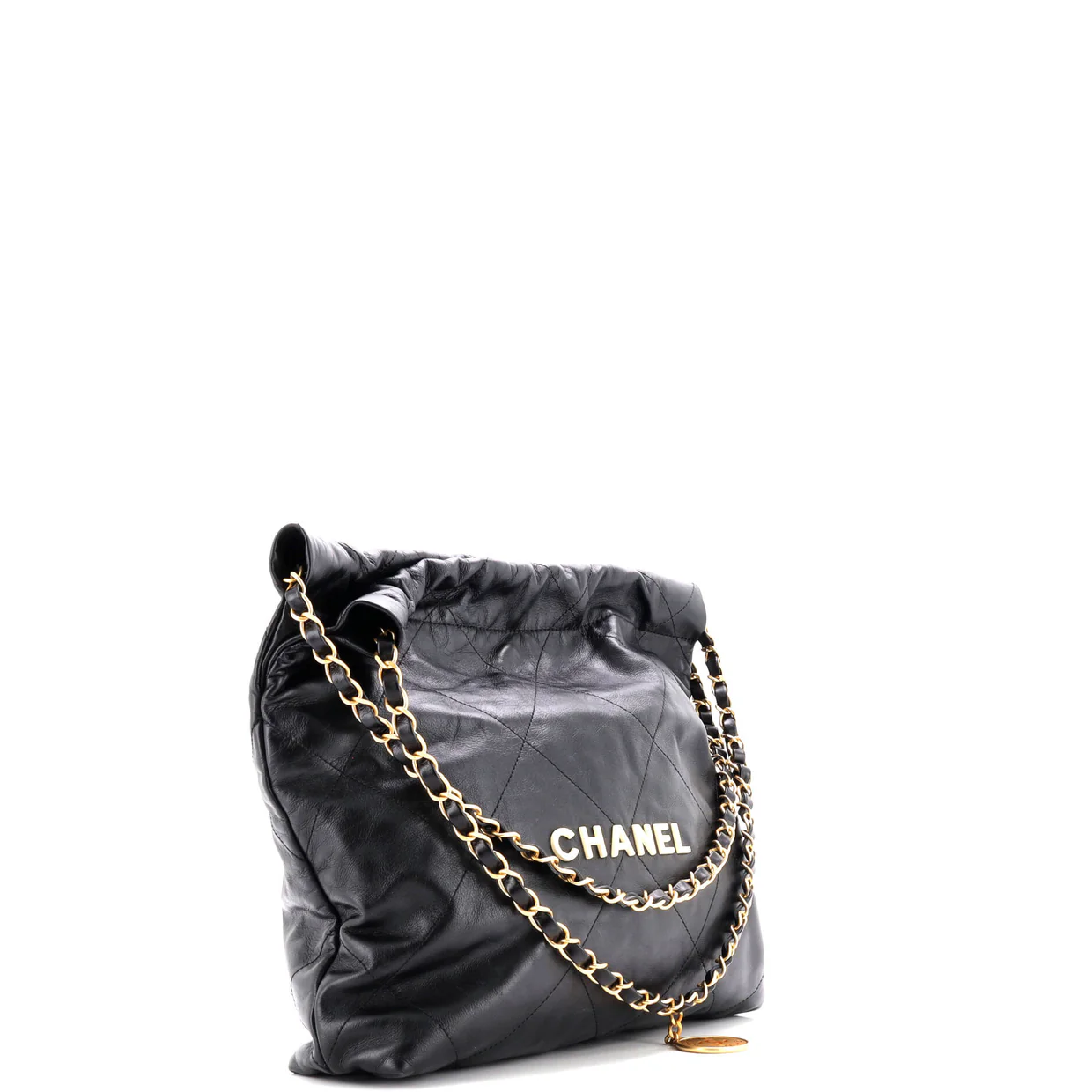 22 Chain Hobo Quilted Calfskin Small - Deep Luxury