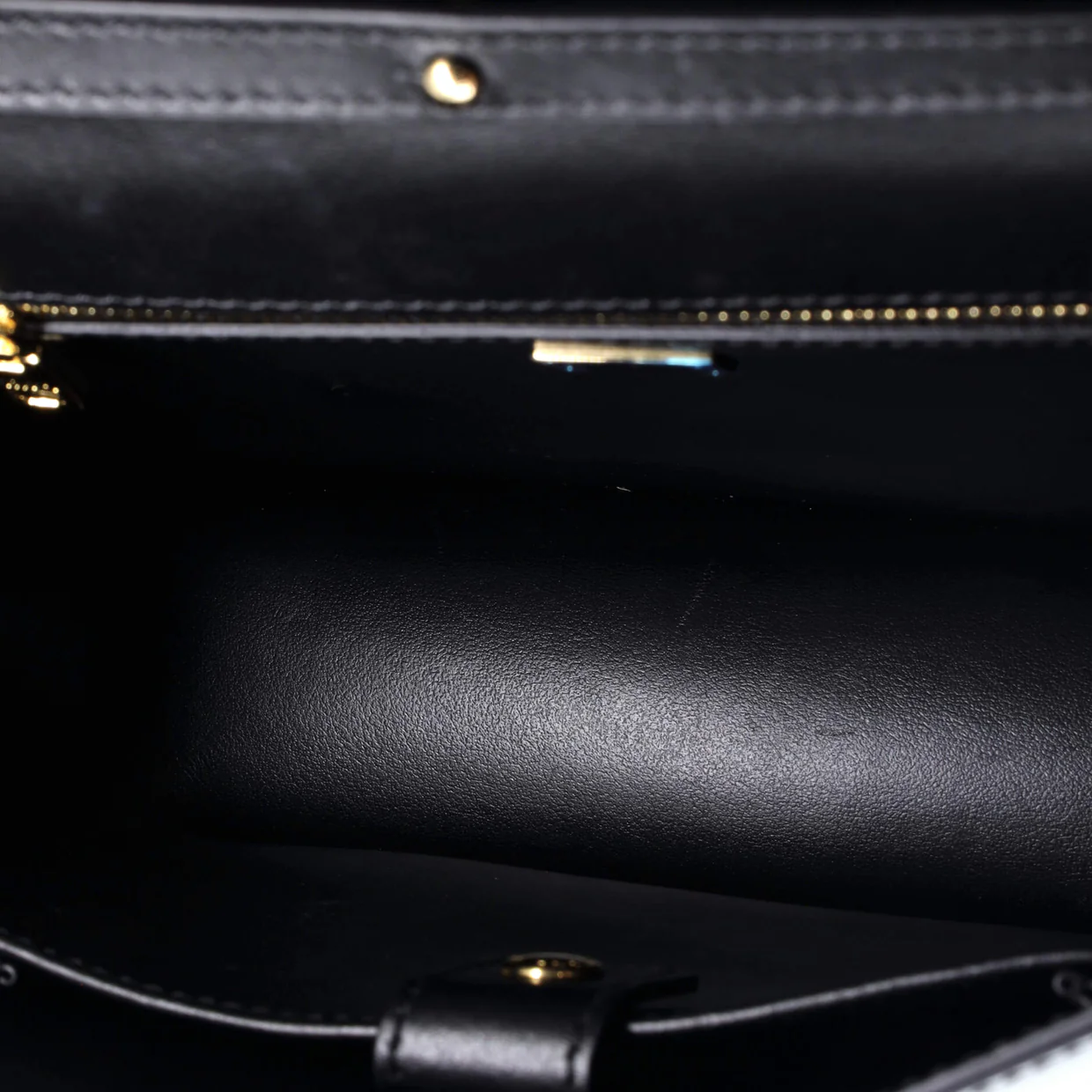 DG Logo Flap Shoulder Bag Leather Small - Deep Luxury