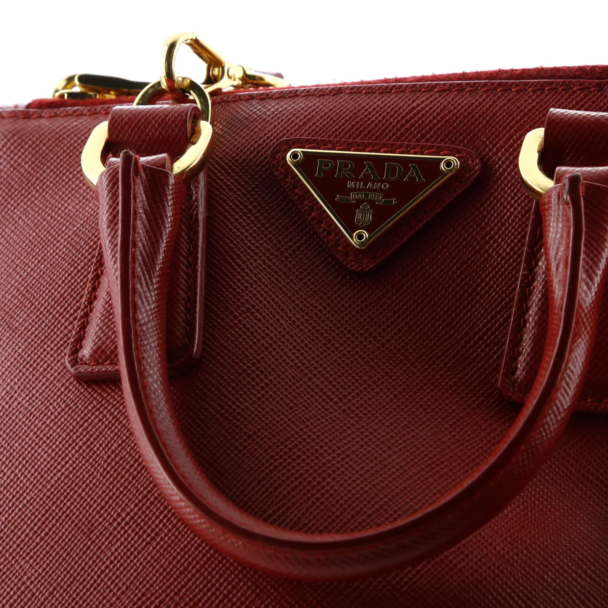 Galleria Double Zip Tote Saffiano Leather Mini - Deep Luxury