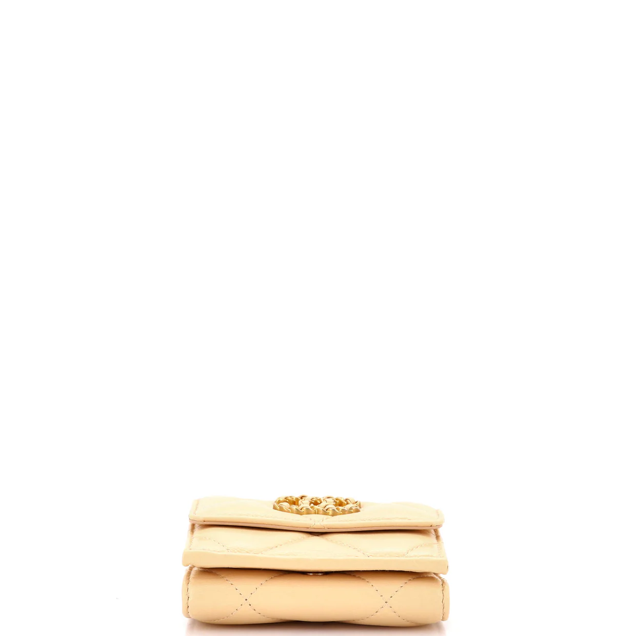 19 Trifold Flap Wallet Quilted Lambskin Small - Deep Luxury