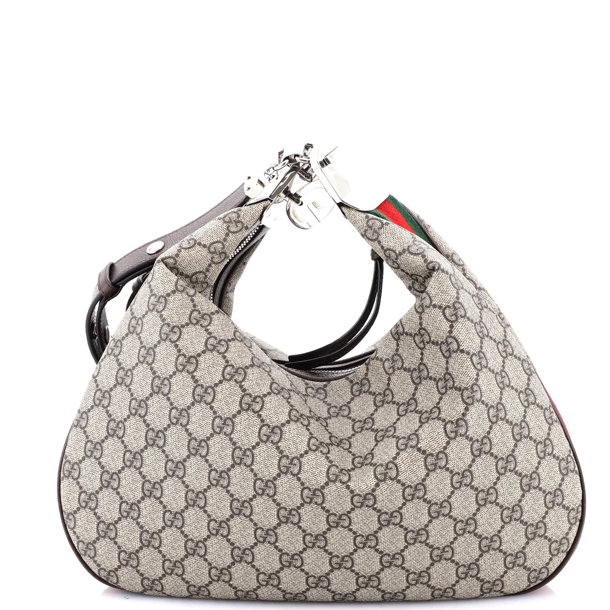 Attache Shoulder Bag GG Coated Canvas Medium - Deep Luxury